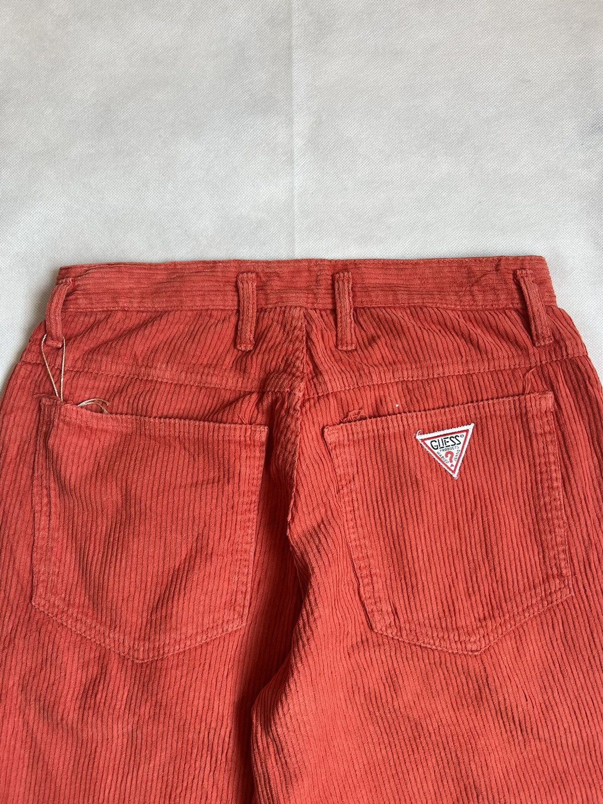 Georges Marciano Guess by Georges Marciano Orange Corduroy Statement Pants Size US 28 / EU 44 - 10 Thumbnail