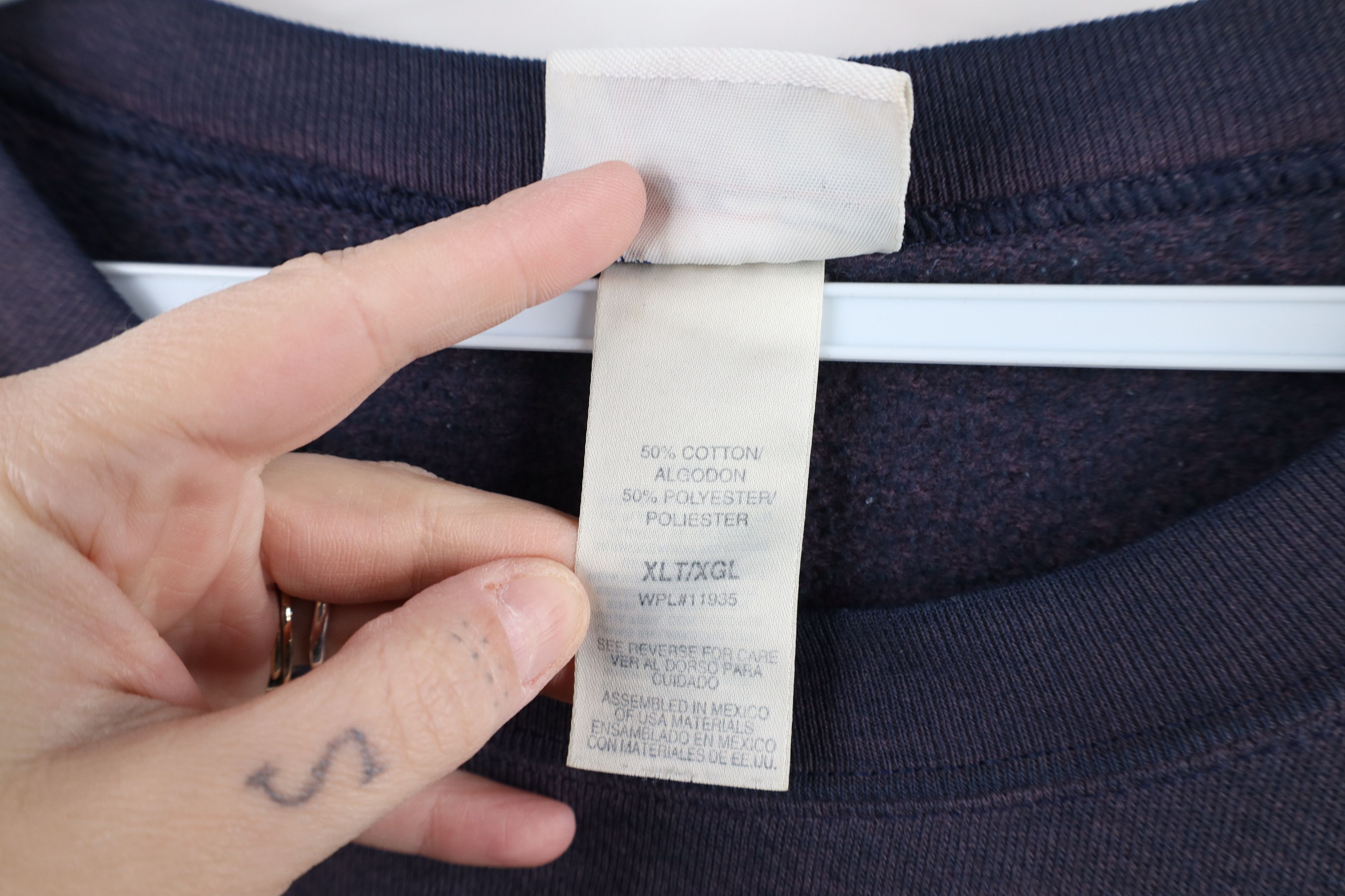 Vintage Vintage 90s USA Olympics Sun Faded Crewneck Sweatshirt Blue Size US XL / EU 56 / 4 - 10 Thumbnail