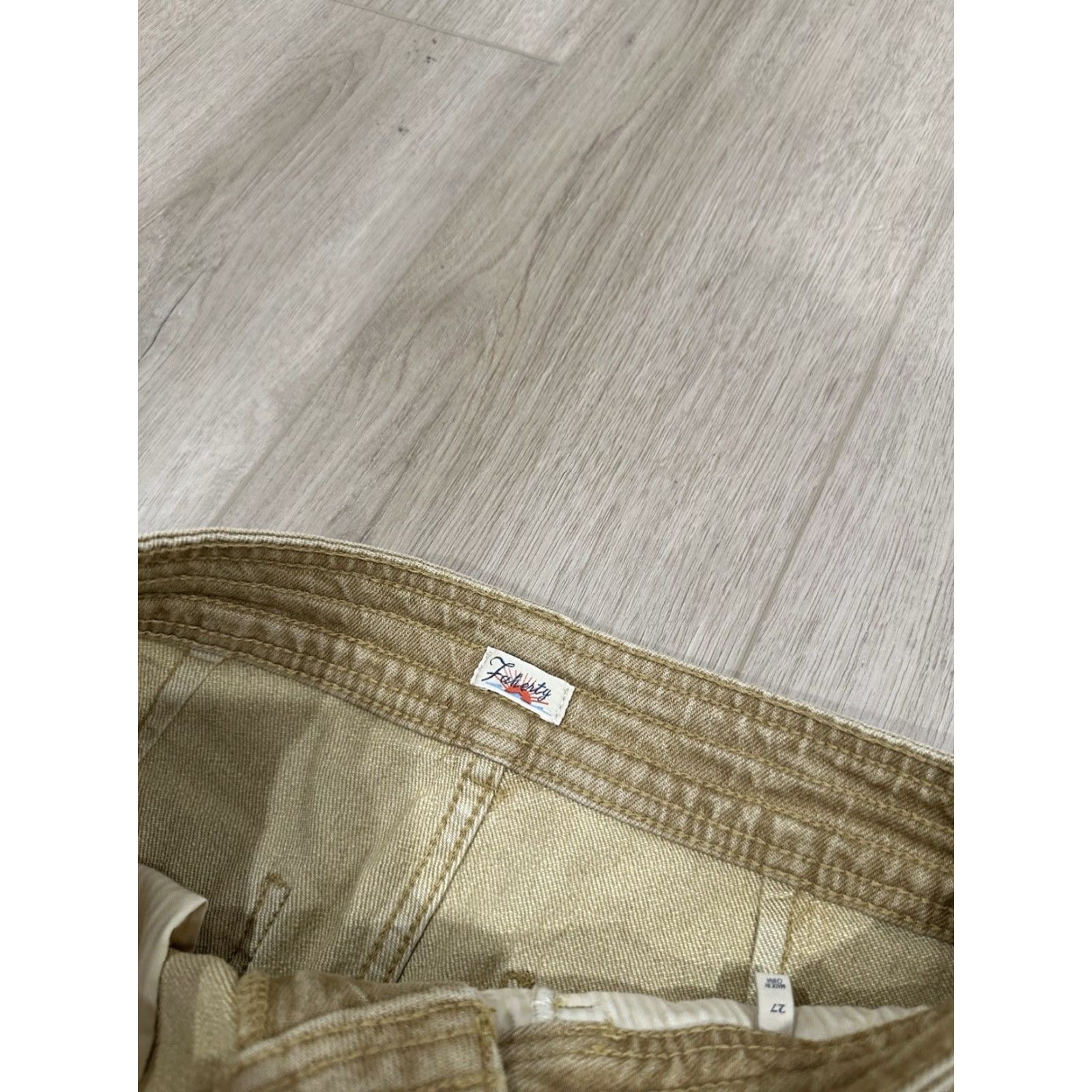 Faherty Faherty Women’s Pants in Gilded Sand Wash Wide Leg Stretch 27 Sand Womens Size 27" / US 4 / IT 40 - 5 Thumbnail