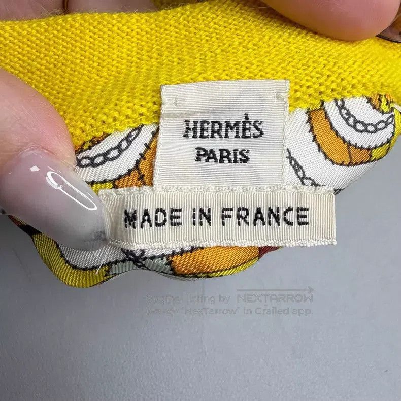 Hermes Hermes Yellow Alpaca Wool Cardigan Size XS / US 0-2 / IT 36-38 - 5 Thumbnail