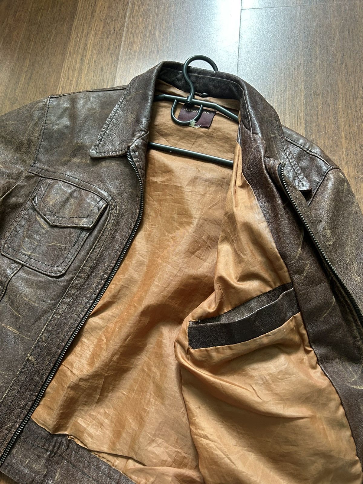 Absolut Joy Vintage Absolut Joy 80s Leather Bomber Jacket Archive Size M Size US M / EU 48-50 / 2 - 12 Thumbnail