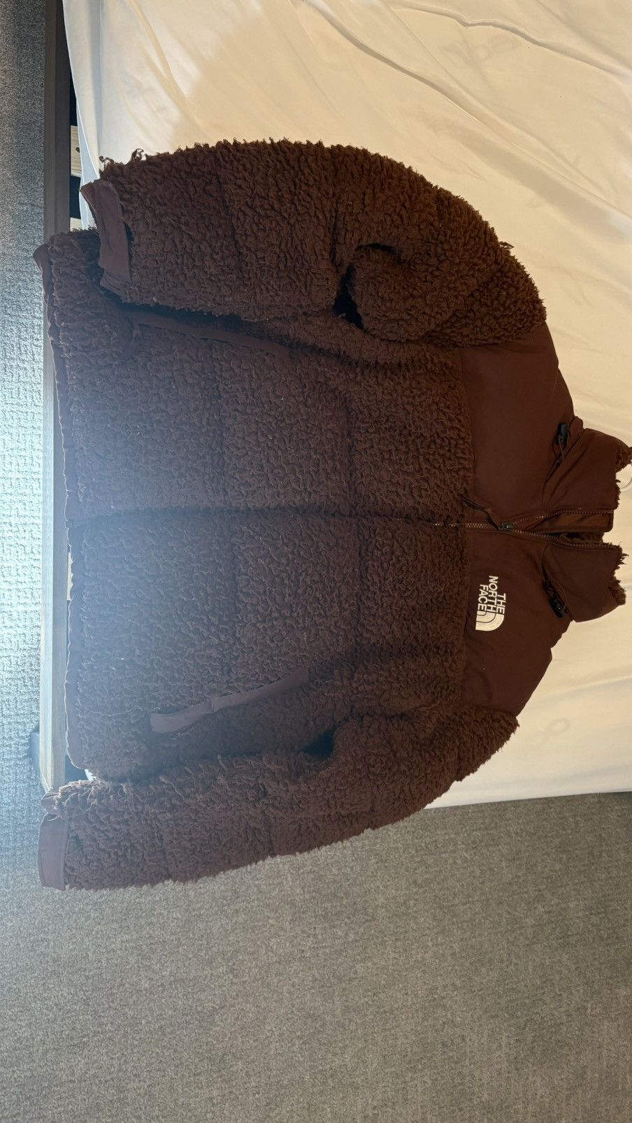 North face Men’s puffer jacket brown fur