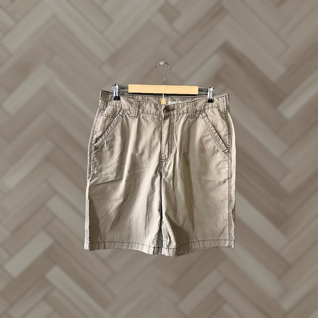 Carhartt Carhartt Mens Green Relaxed Fit Chino Shorts Size 34 Size US 34 / EU 50 - 1 Thumbnail