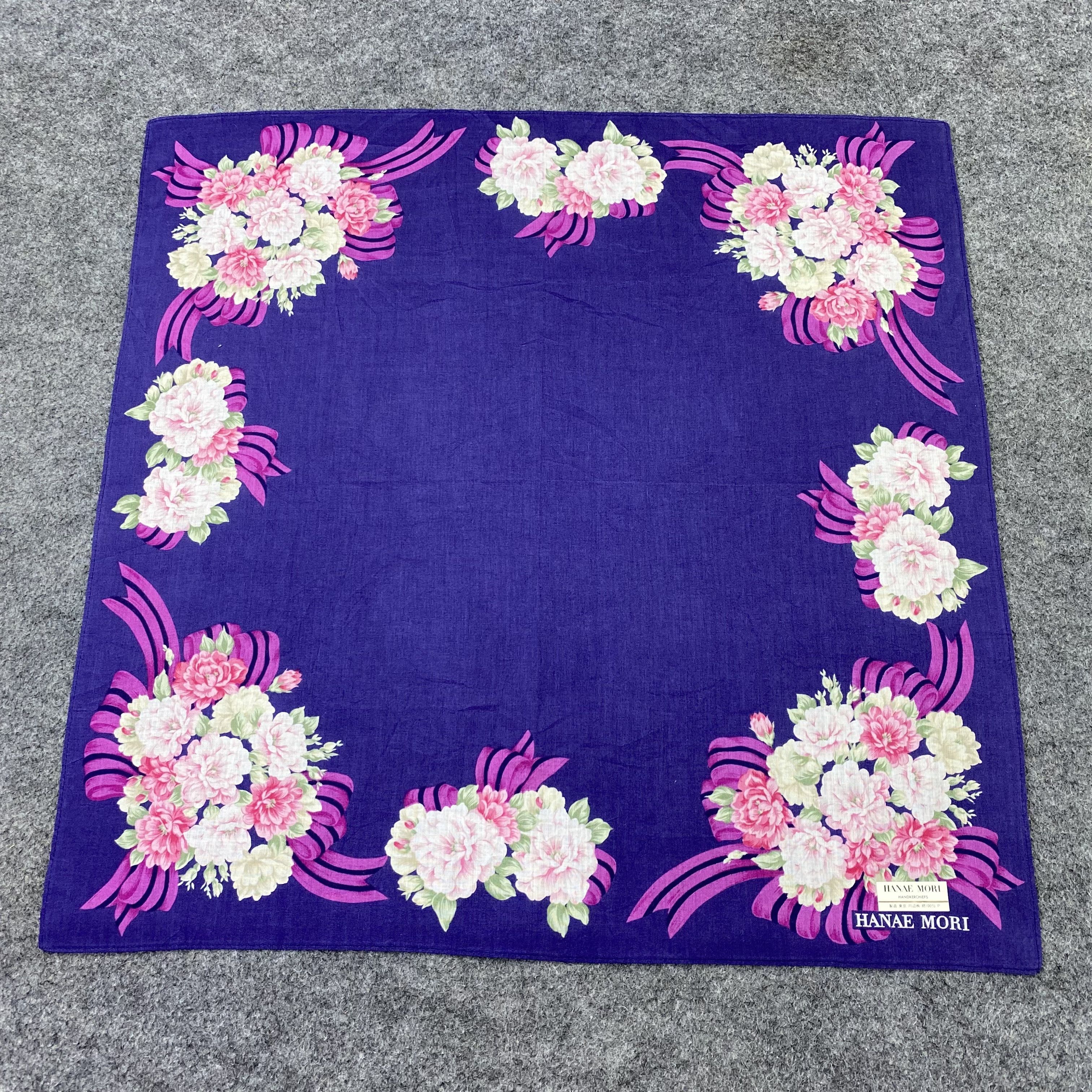 Hanae Mori Hanae Mori Handkerchief / Bandana / Neckerchief-B1353 Size ONE SIZE - 3 Thumbnail