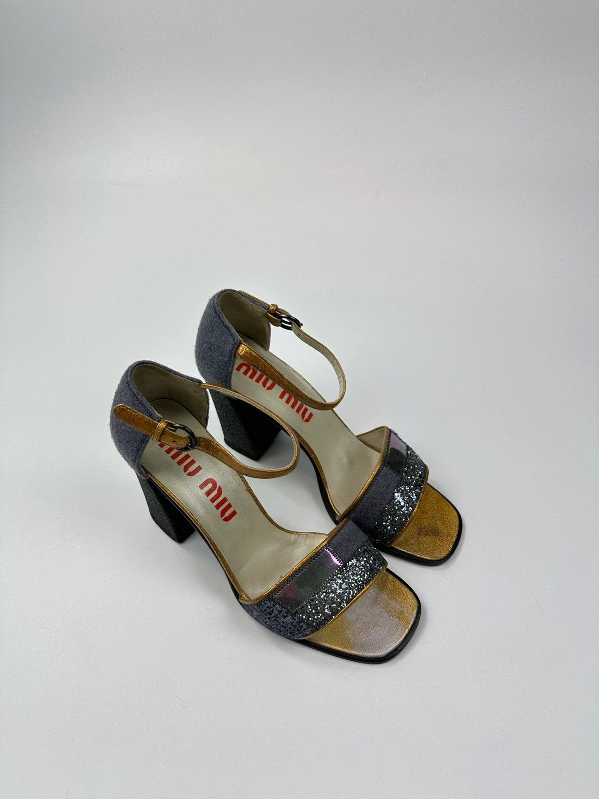 Miu Miu Miu Miu FW1998 PVC Coated Glitter Heels Pumps Shoes Size US 9 / IT 39 - 3 Thumbnail