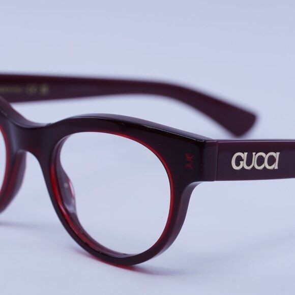 Gucci Gucci GG1792O 004 Eyeglasses Burgundy 46mm Square Frame Size ONE SIZE - 8 Thumbnail
