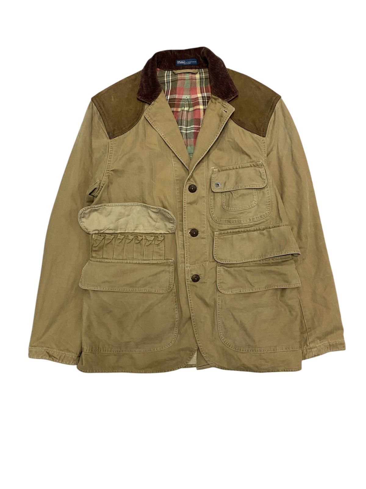 Polo Ralph Lauren 1990s Polo Raplh Lauren Leather Trim Hunting multipocket Size US M / EU 48-50 / 2 - 1 Thumbnail