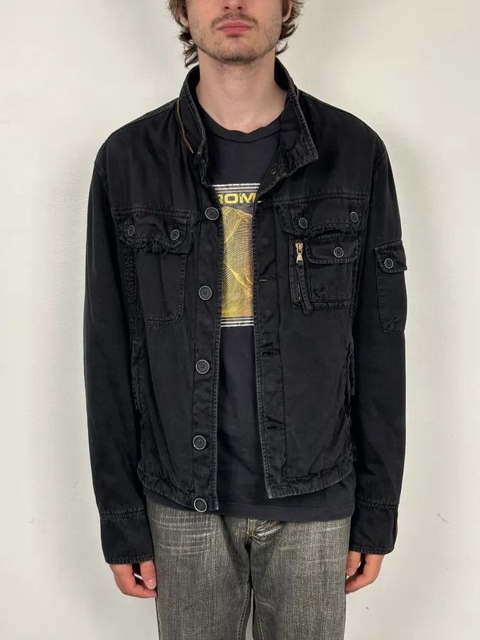 Daniele Alessandrini Daniele Alessandrini Denim Black Jacket Size US M / EU 48-50 / 2 - 2 Thumbnail