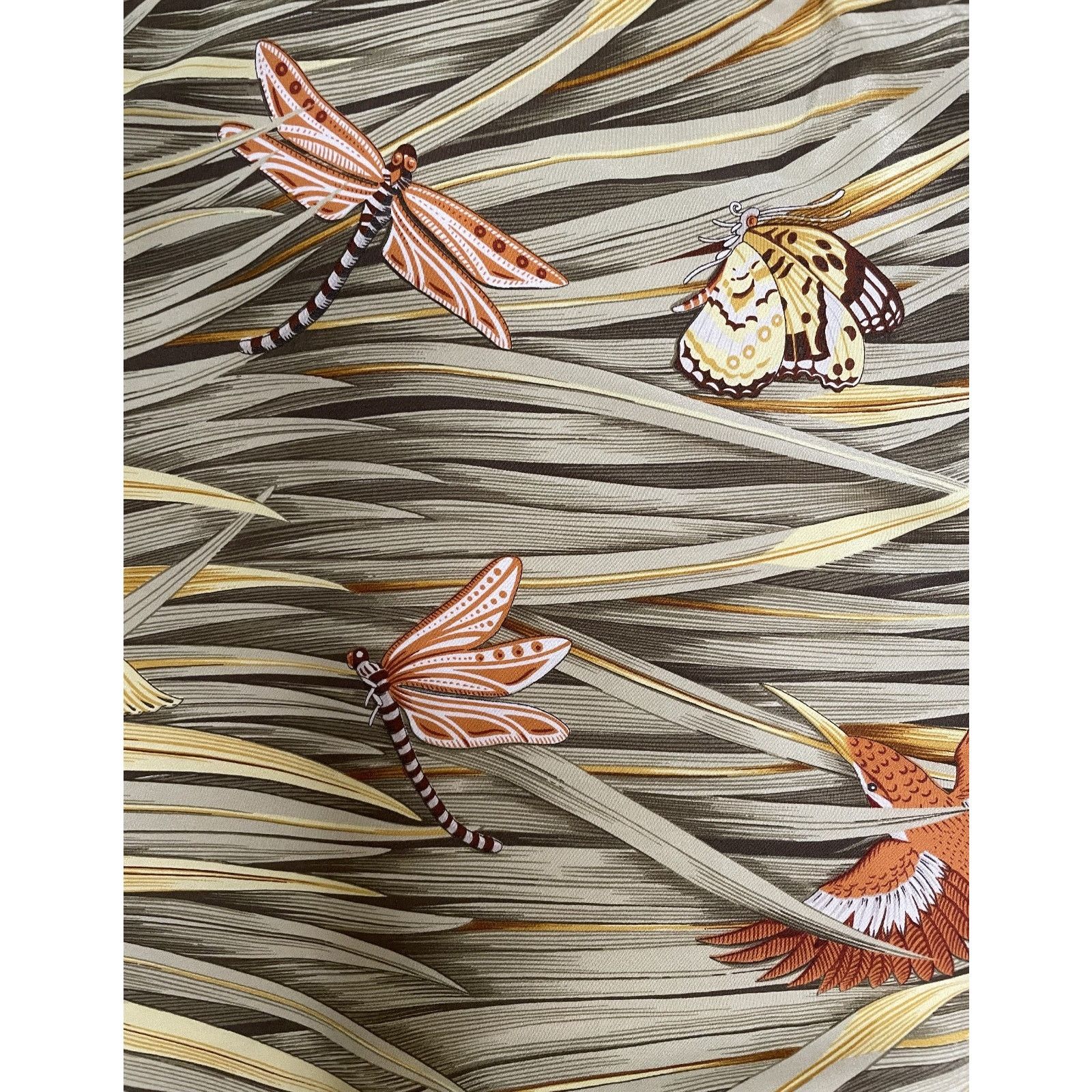 Salvatore Ferragamo Salvatore Ferragamo Wrap Skirt Womens L 10 12 44 Silk Birds Size 34" / US 12 / IT 48 - 9 Thumbnail