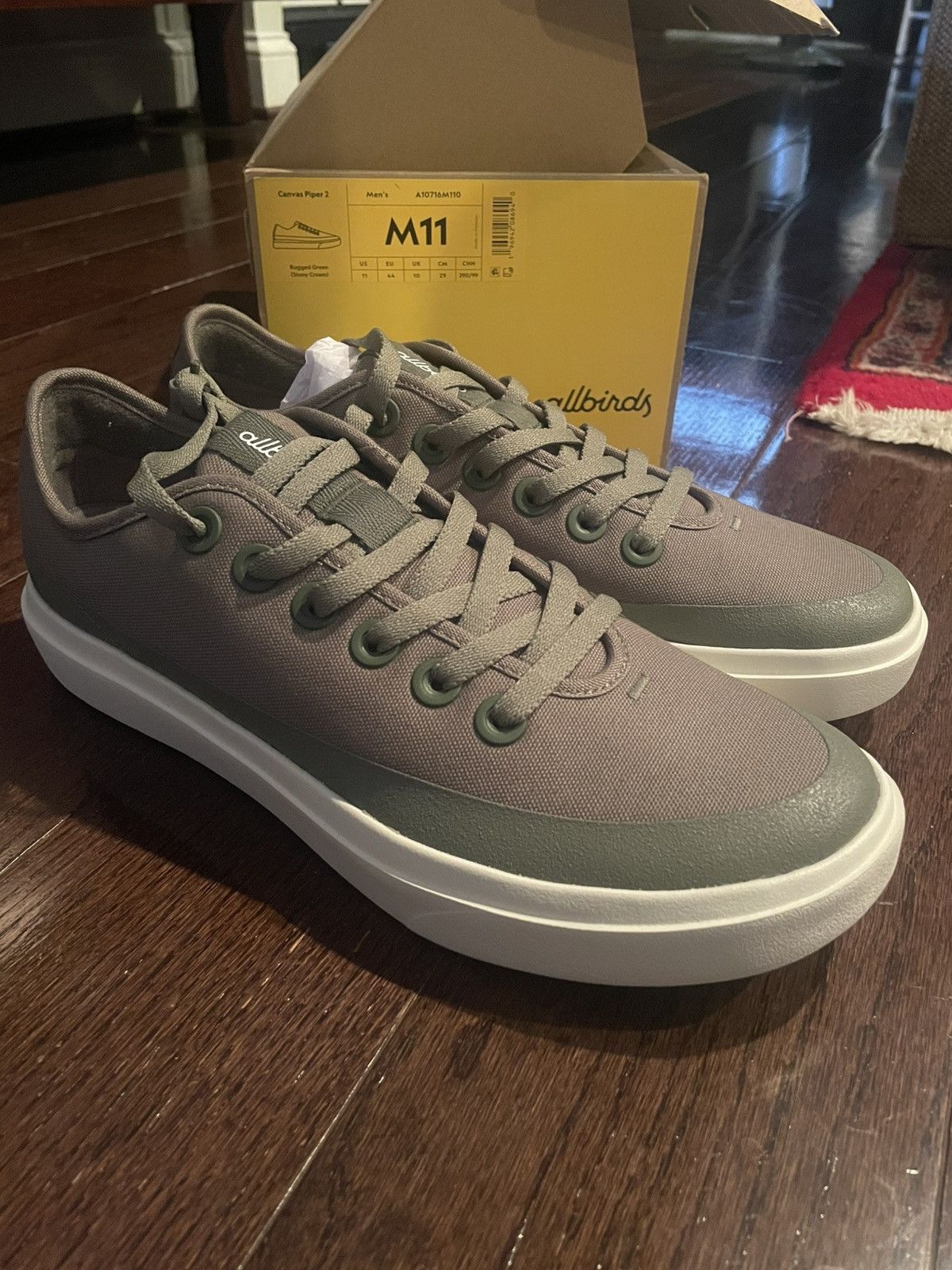 Allbirds Canvas Piper 2 - Rugged Green Size US 11 / EU 44 - 1 Thumbnail