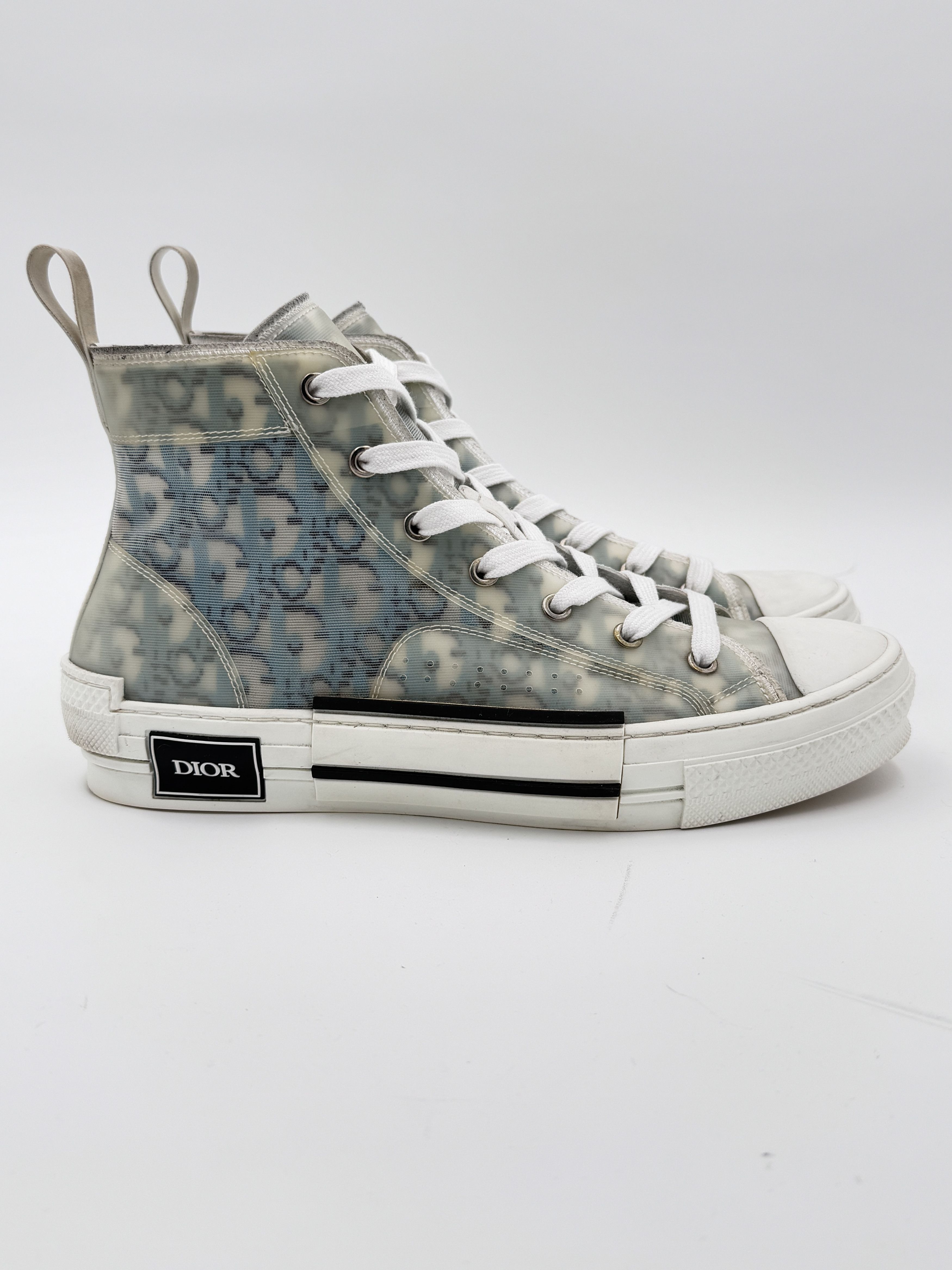 Dior Dior B23 High Sneaker Transparent Blue Oblique Size US 8 / EU 41 - 2 Thumbnail