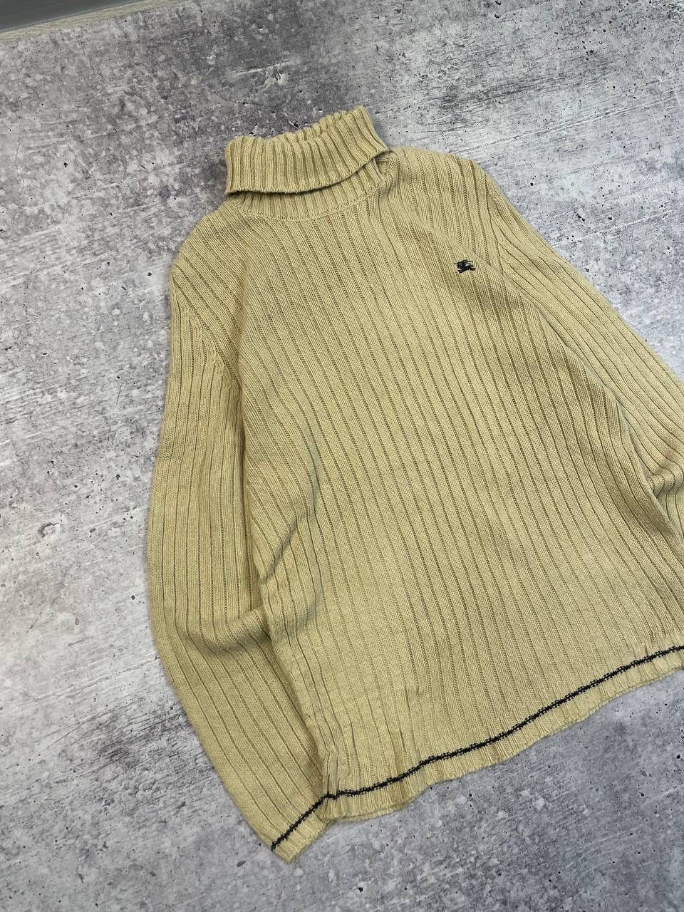 Burberry Vintage Burberry Logo Turtleneck Knit Sweater Y2K Size US L / EU 52-54 / 3 - 2 Thumbnail