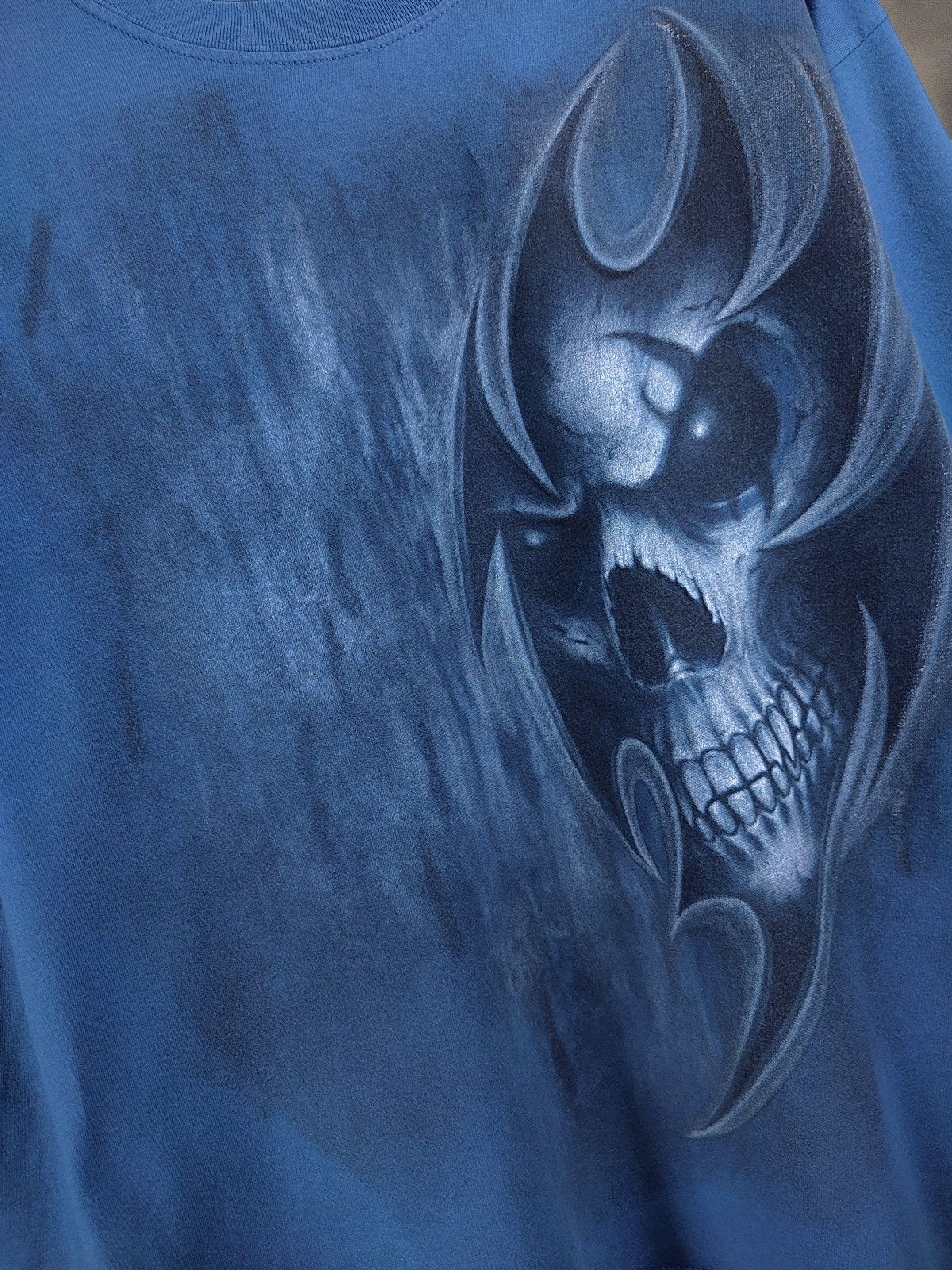 Band Tees Y2K Vintage Death Black Metal Neo Tribal Skull Long Sleeve Size US M / EU 48-50 / 2 - 6 Thumbnail