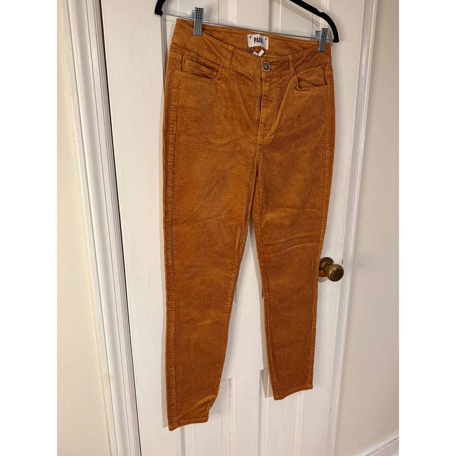 Paige Paige Burnt Orange Corduroy Jeans Huxton Ankle size 28 Size 28" / US 6 / IT 42 - 1 Thumbnail