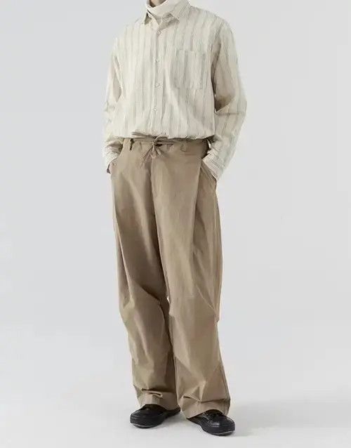 Japanese Brand 20AW Indigo Union Japan Khaki Oversized Osaka Pants Size US 32 / EU 48 - 3 Thumbnail