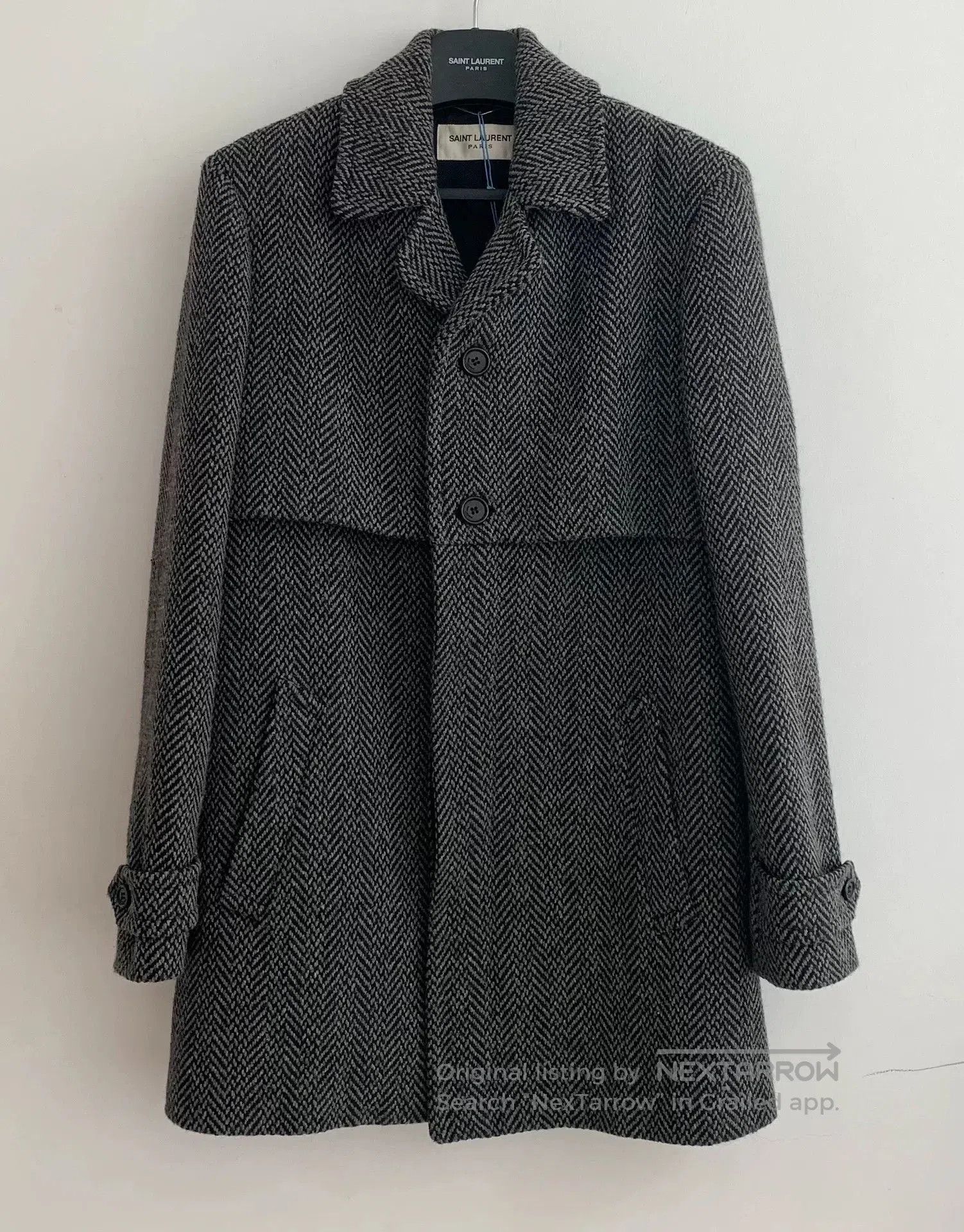 Saint Laurent Paris Saint Laurent 17FW Herringbone Coat. Size US M / EU 48-50 / 2 - 1 Thumbnail