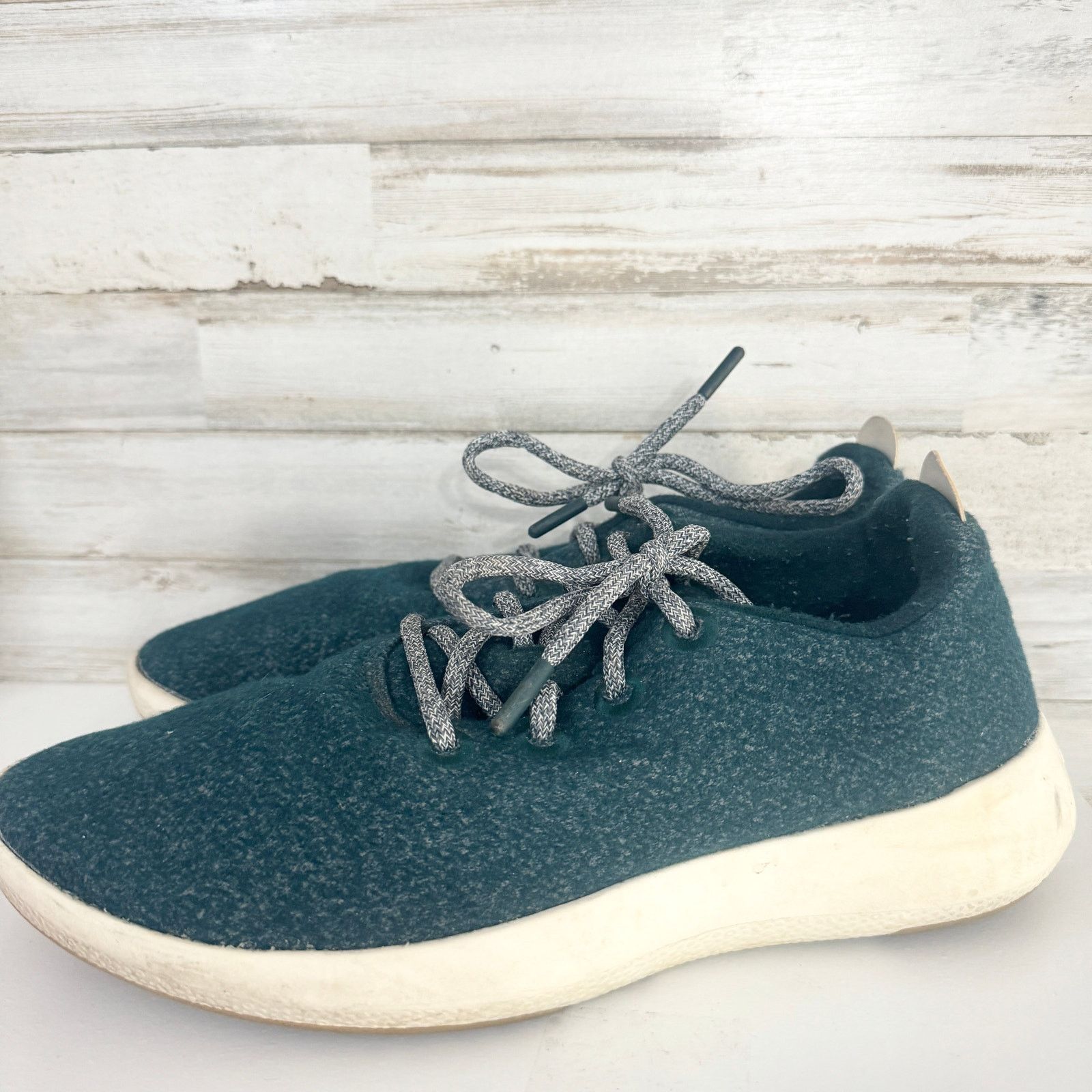 Allbirds Allbirds Mens Wool Runners Lace Up Shoes Aqua Green Size 10 Size US 10 / EU 43 - 1 Thumbnail