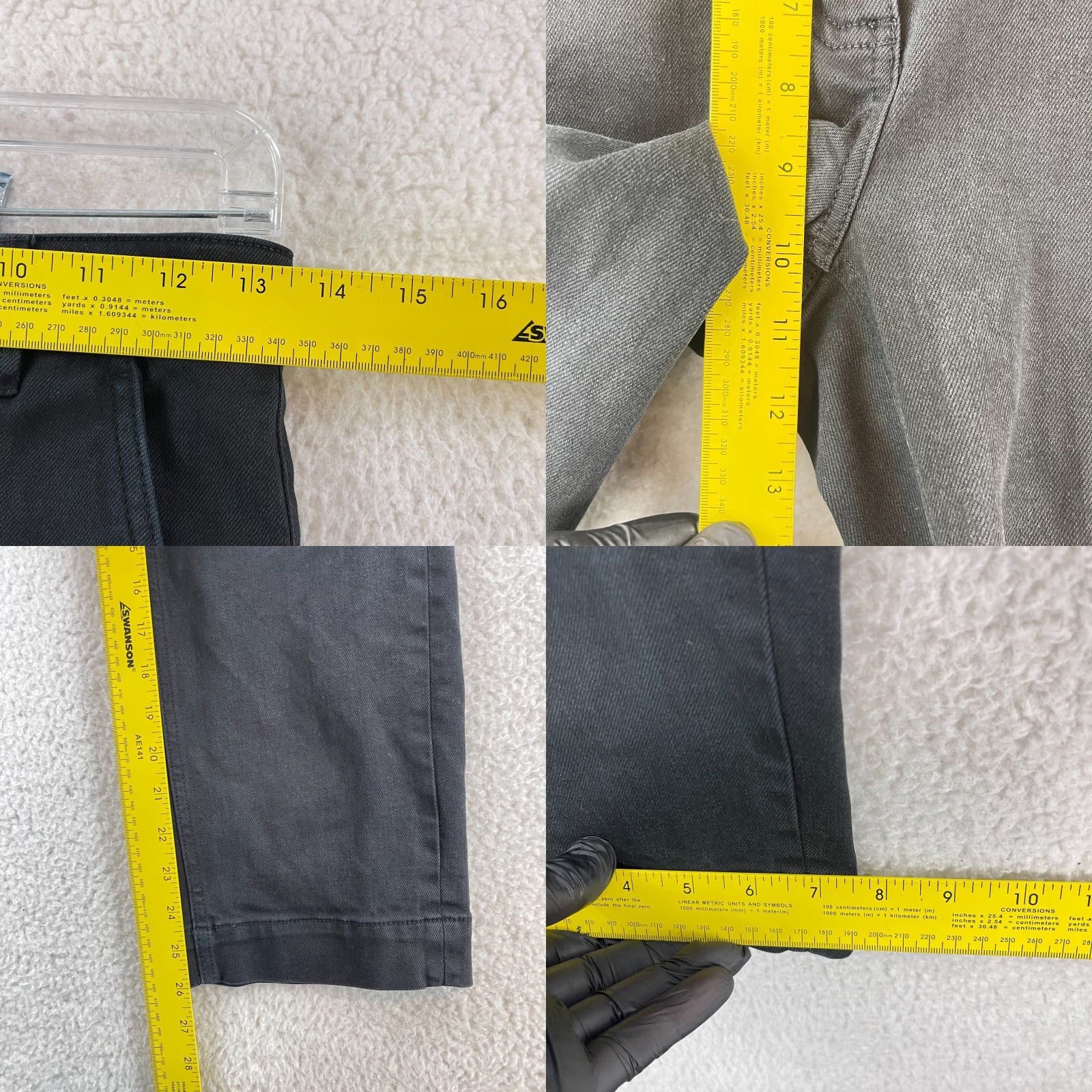 Everlane Everlane Black Denim Wide Leg Jeans Womens Size 0 Mid-Rise Casual Cotton Denim 5-Pocket Size 25" / US 0 / IT 36 - 8 Thumbnail