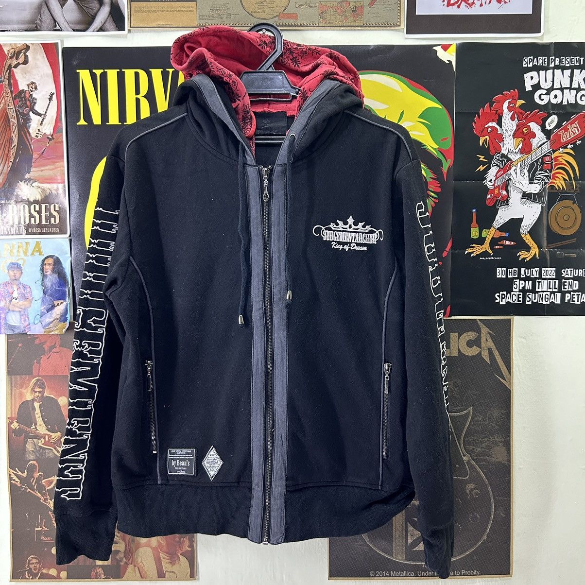 Vintage Vintage C.D.S Judgementarcher Emboidery Double Hoodie Jacket Size US M / EU 48-50 / 2 - 1 Thumbnail