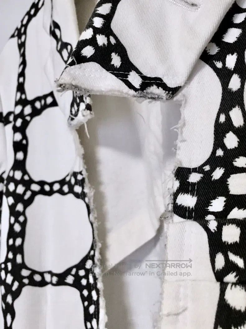 Comme des Garcons Comme Des Garcons Tattered print tailcoat with three-dimen Size S / US 4 / IT 40 - 5 Thumbnail