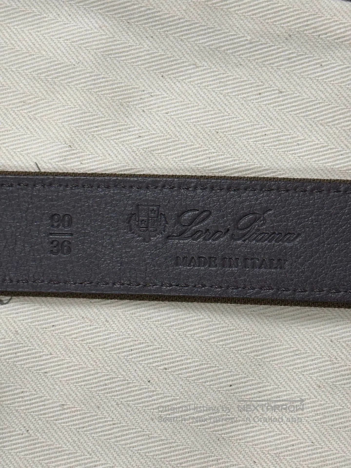 Loro Piana Loro Piana Men's Leather and Wool Belt. Size ONE SIZE - 5 Thumbnail