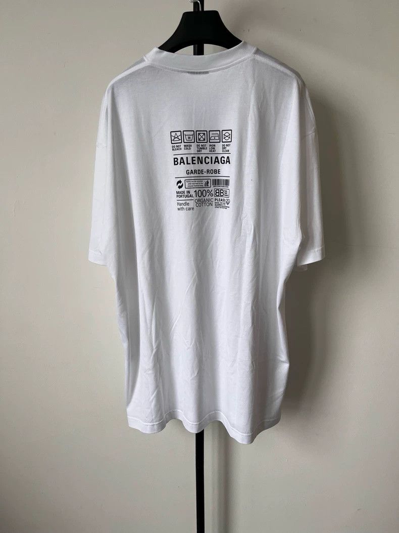 Balenciaga Balenciaga Letter Logo geometric print crewneck T-shirt Size L / US 10 / IT 46 - 1 Thumbnail