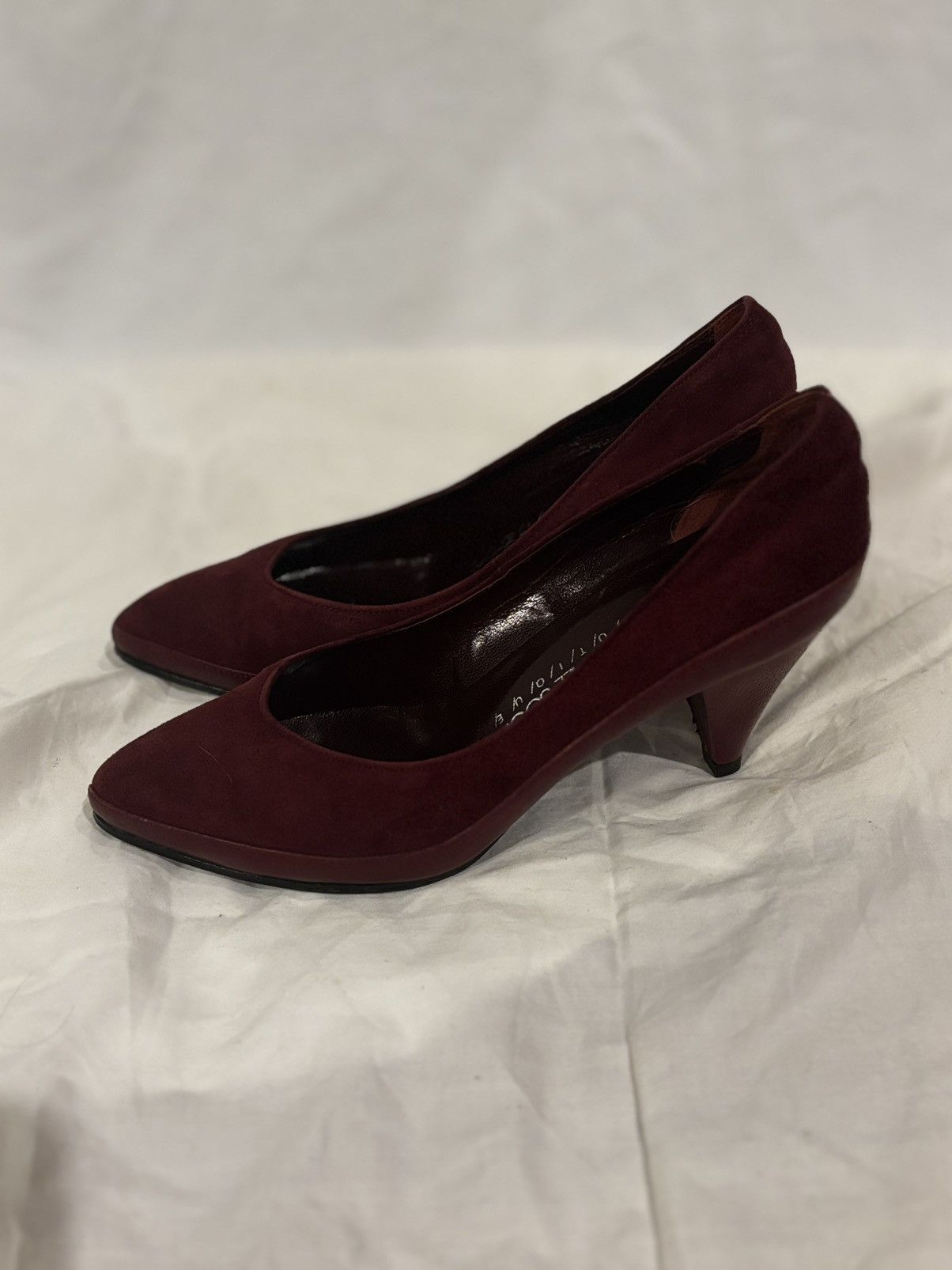 Other Burgundy Suede Pumps.wf494 Size US 6 / IT 36 - 4 Thumbnail