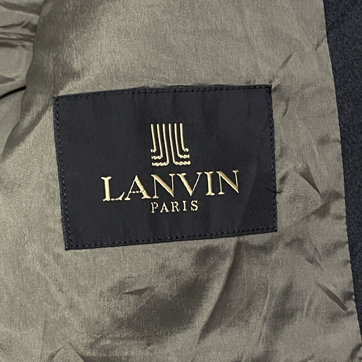 Lanvin Vintage Lanvin Paris Pleated Wool & Cashmere Blazer Coat Size 52R - 17 Thumbnail