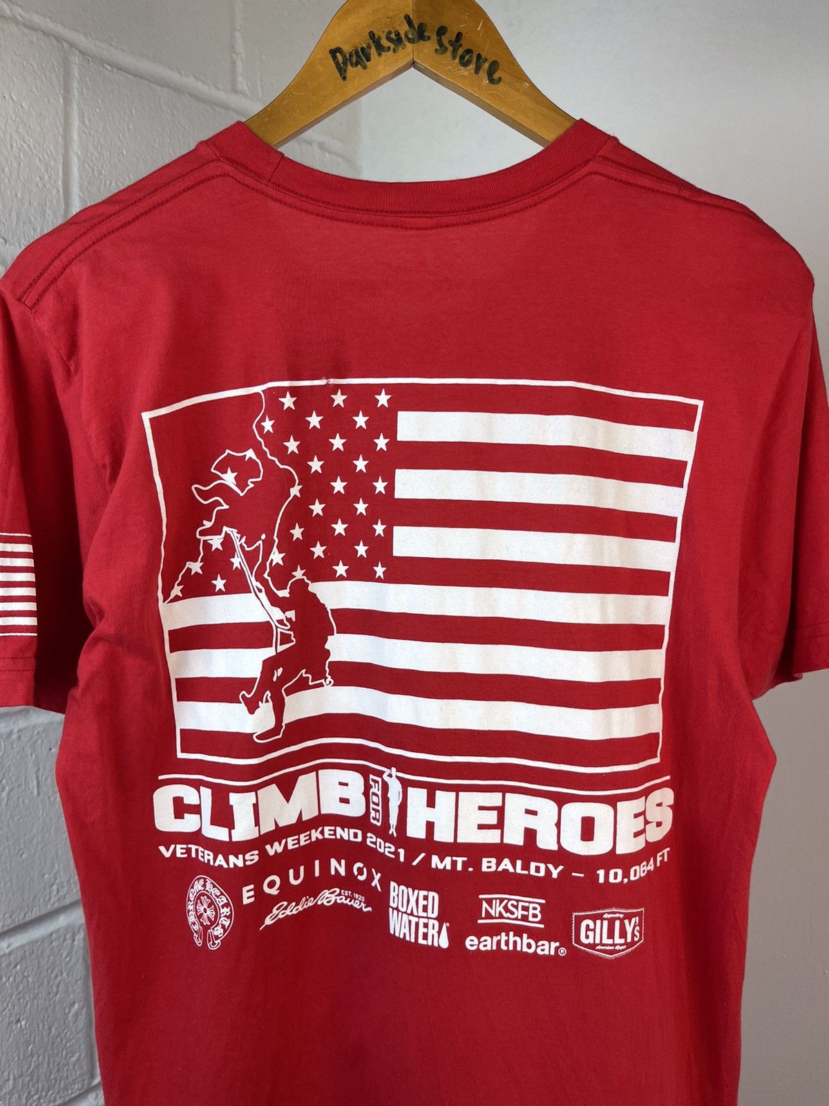 Chrome Hearts × Eddie Bauer Chrome Hearts Climb For Heroes Tee Size US M / EU 48-50 / 2 - 7 Thumbnail