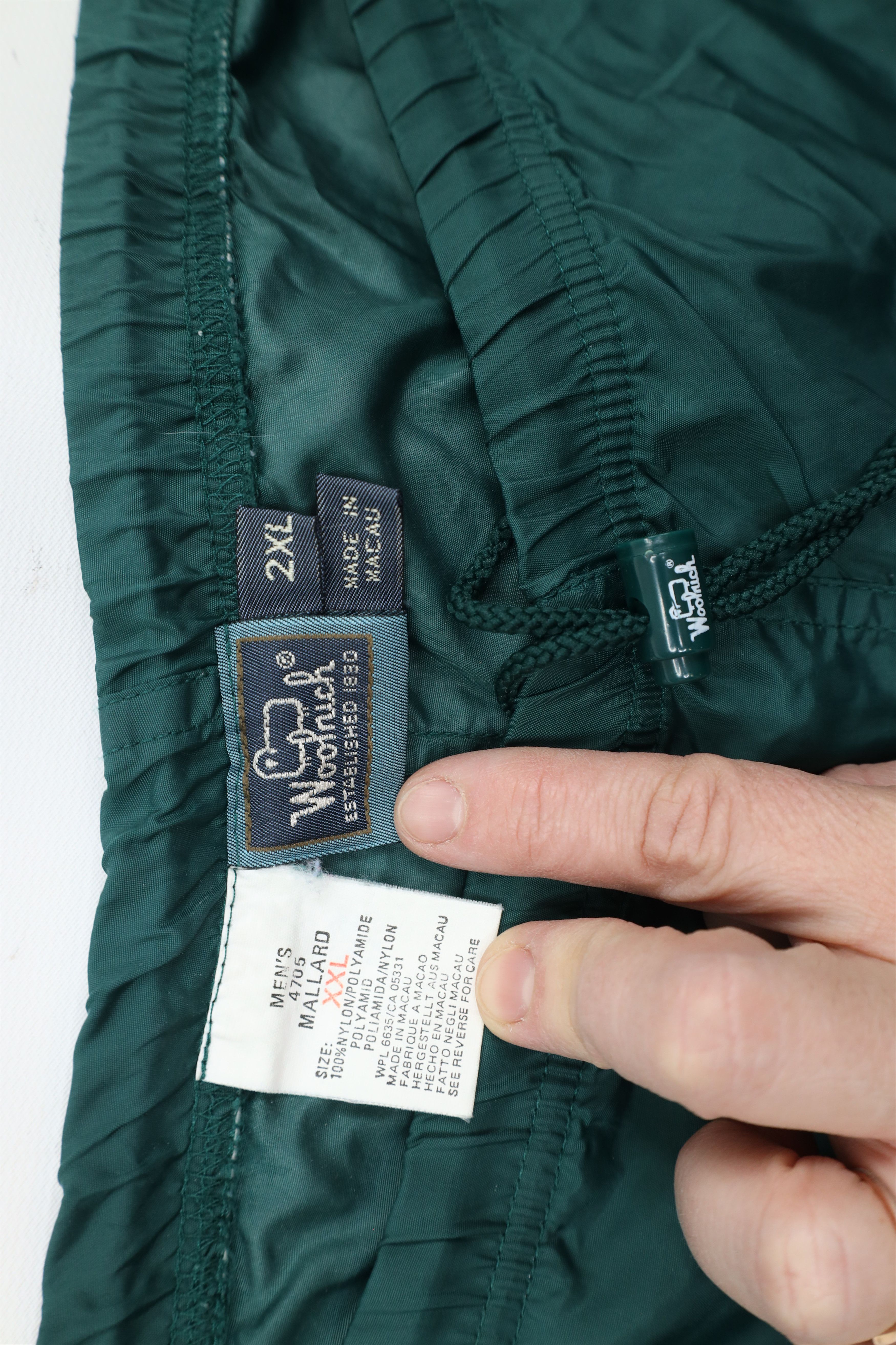 Vintage Vintage 90s Woolrich Wide Leg Windbreaker Rain Pants Green Size US 40 / EU 56 - 8 Thumbnail