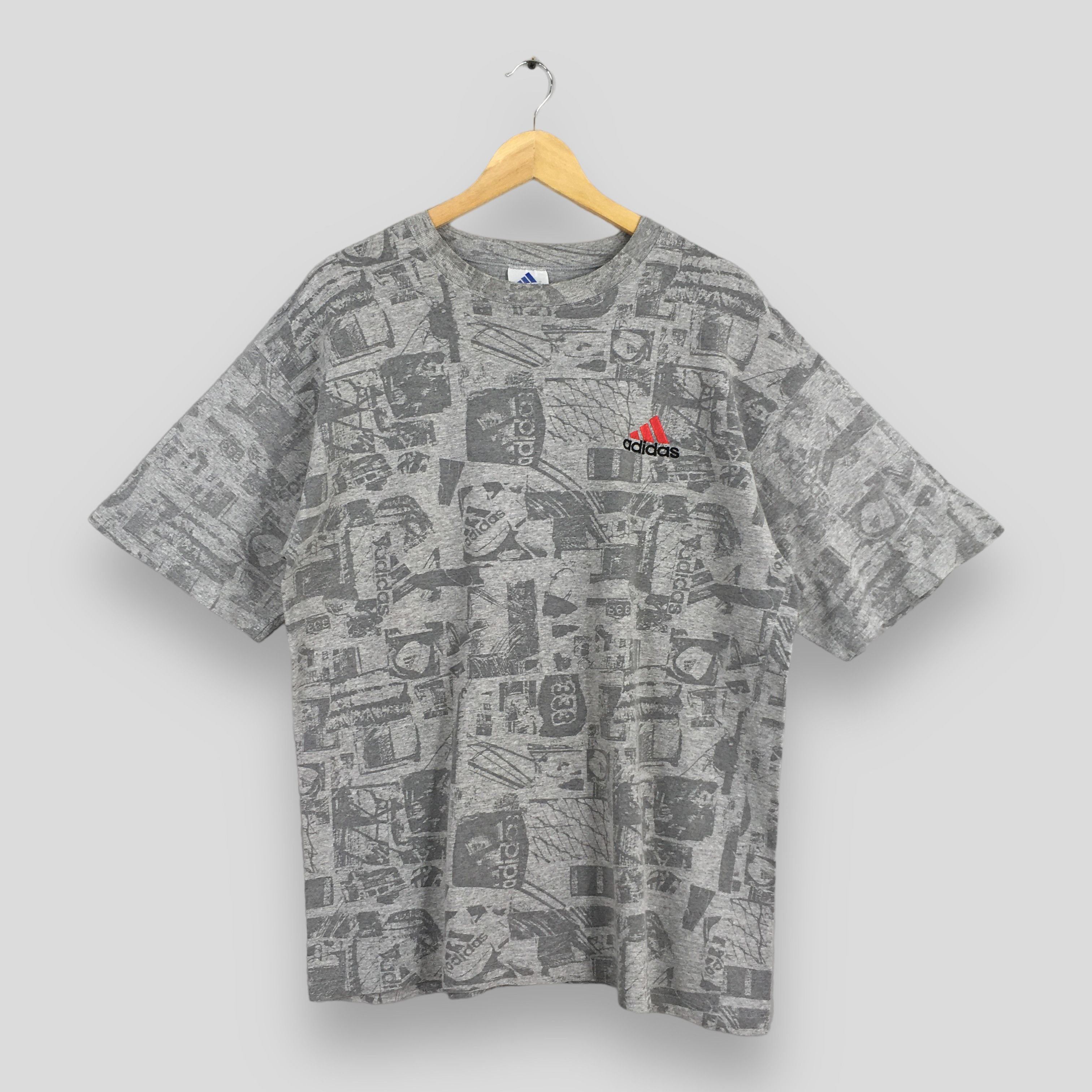 Adidas × Vintage Vintage 90's Adidas Equipment Football T shirt Large Size US L / EU 52-54 / 3 - 1 Thumbnail