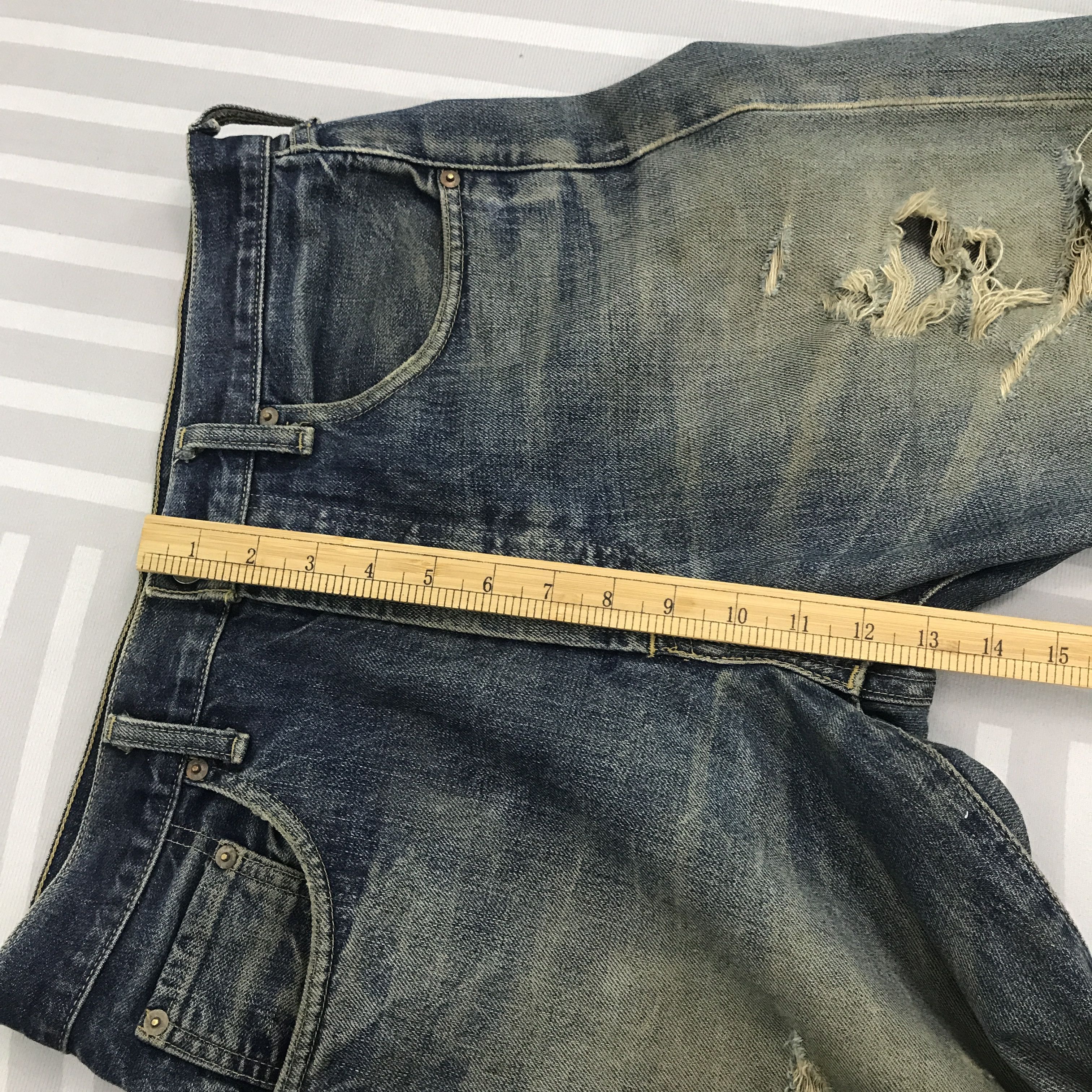 Levi's × Levi's Vintage Clothing Vintage Levi's Big E Japan Distressed Denim pants Size US 32 / EU 48 - 10 Thumbnail