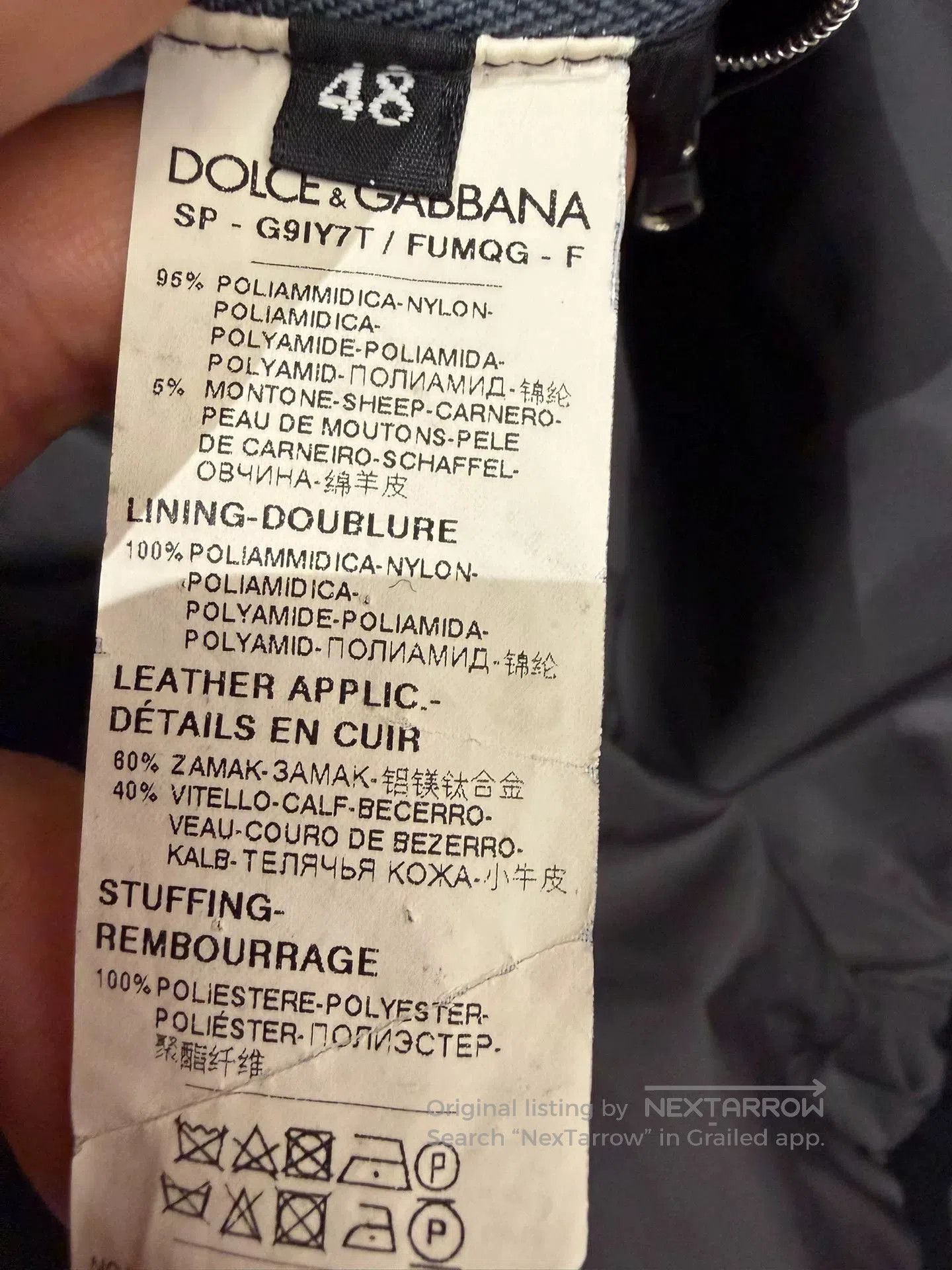 Dolce & Gabbana Dolce & Gabbana Men's Gold Crown Puffer Jacket. Size US M / EU 48-50 / 2 - 8 Thumbnail