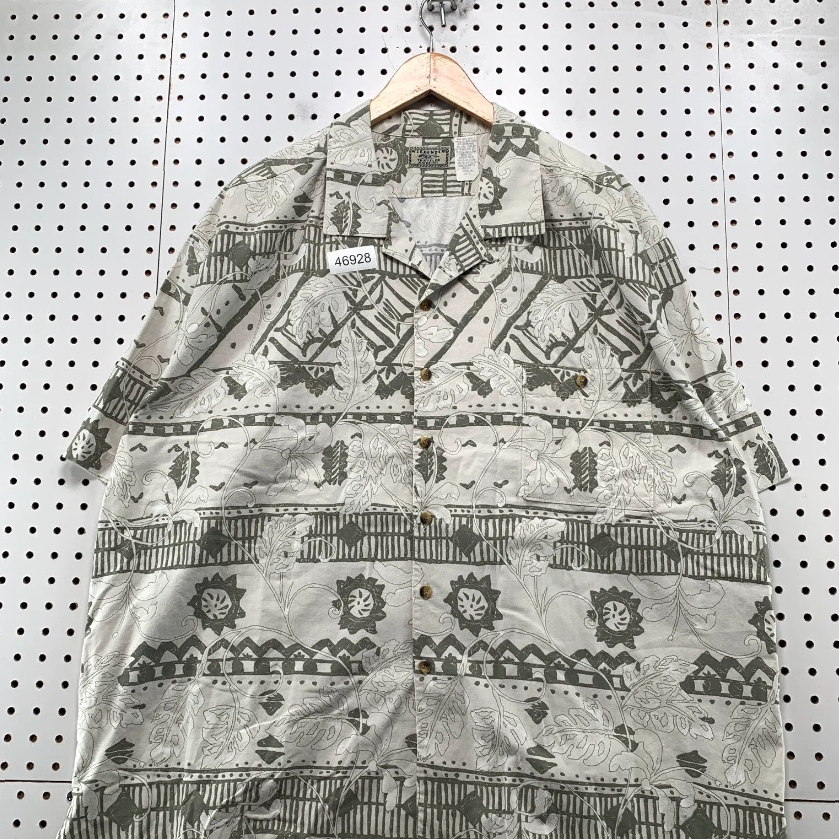 Vintage VINTAGE Weekender Button Shirt Mens 2XL Green Cotton Rayon Camp Aloha Size US XXL / EU 58 / 5 - 4 Thumbnail