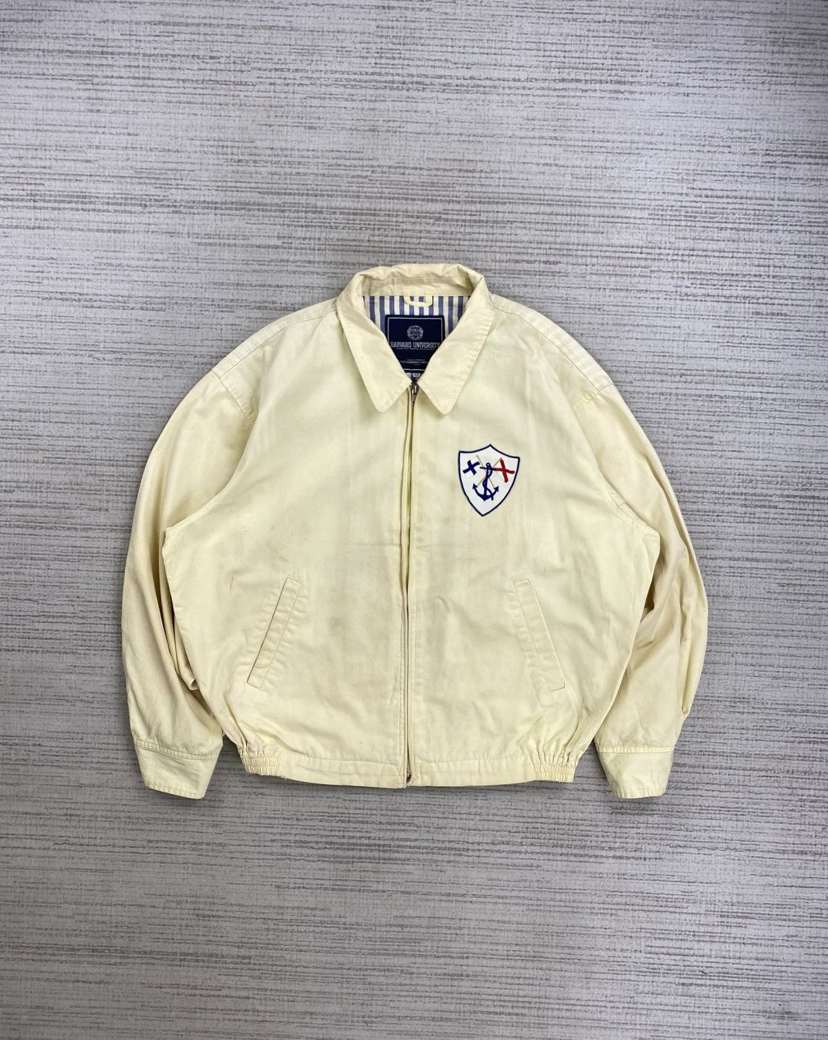 Vintage Vintage 90s Harvard University Big Logo Bombers Jacket Size US M / EU 48-50 / 2 - 2 Thumbnail