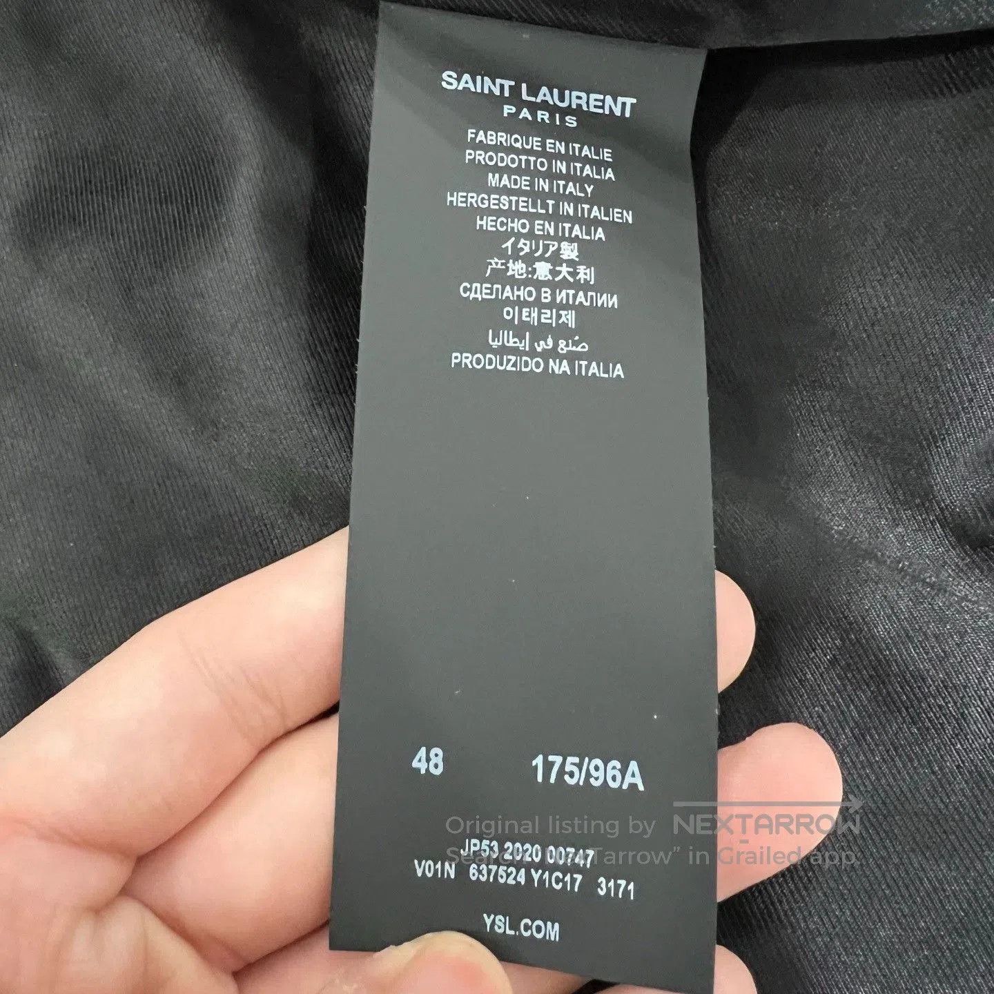 Yves Saint Laurent YSL Saint Laurent Gold Washed Metallic Jacket. Size US M / EU 48-50 / 2 - 6 Thumbnail