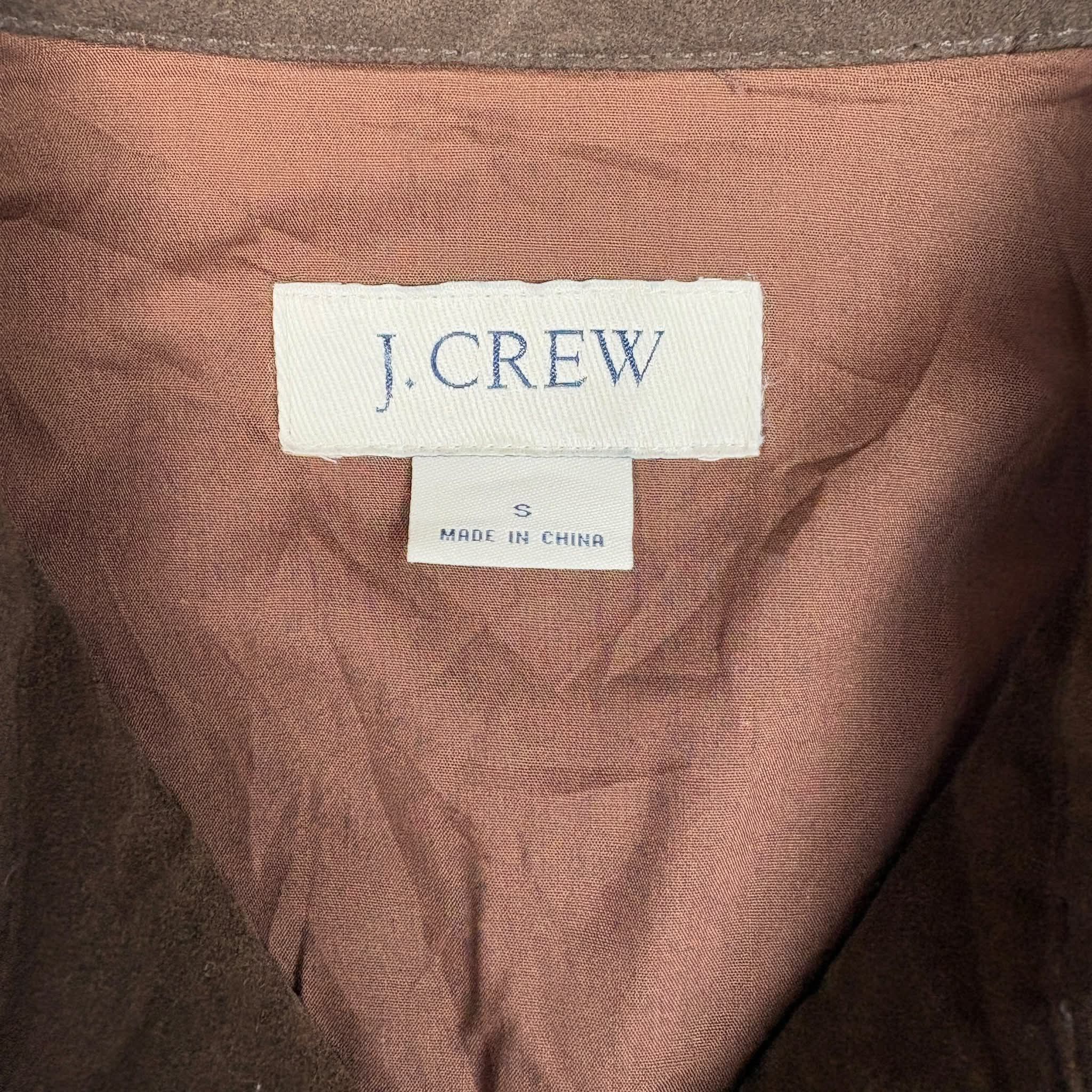 J.Crew J.CREW Men Brown Suede Zip-Up Jacket Size US S / EU 44-46 / 1 - 5 Thumbnail