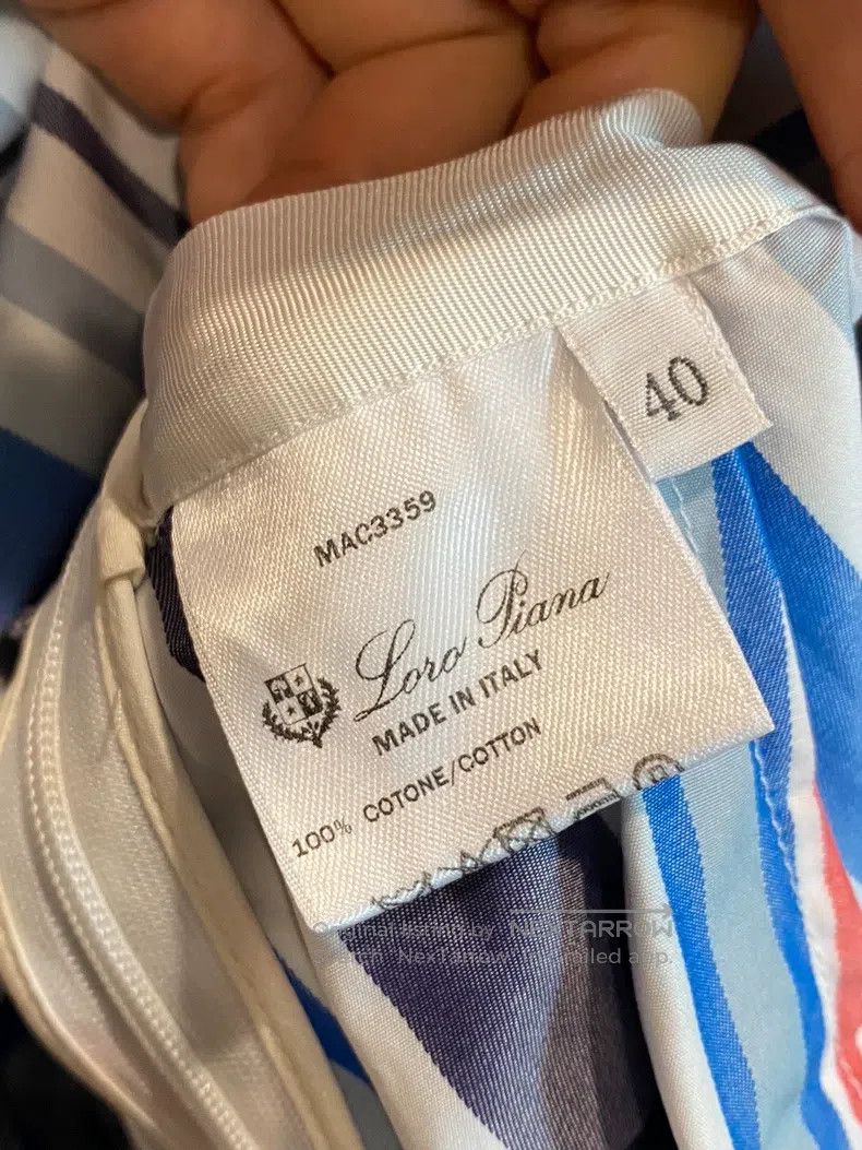 Loro Piana Loro Piana Dress + Classic Striped Elements + Deep V-neck Size XS / US 0-2 / IT 36-38 - 4 Thumbnail