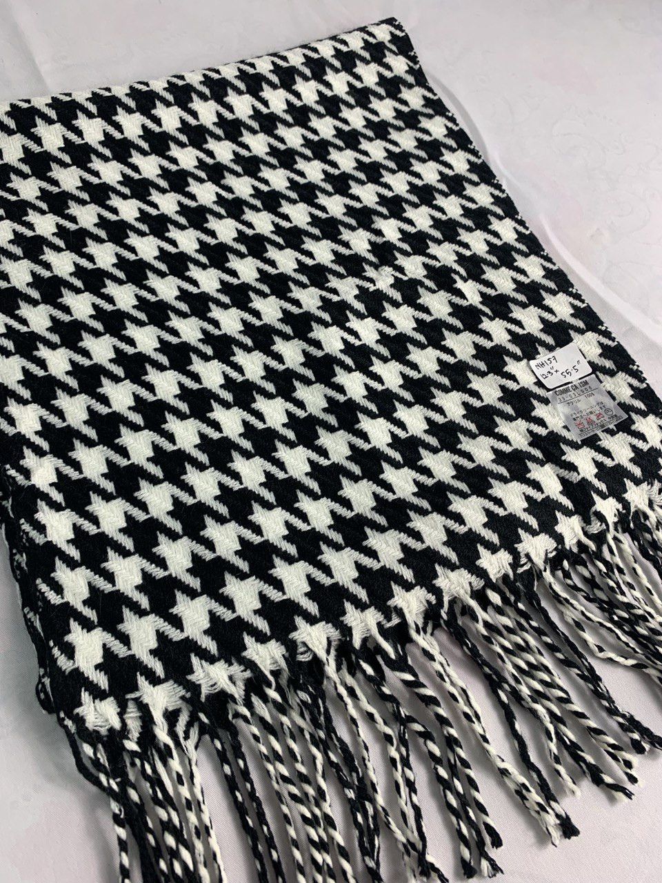 Comme Ca Ism Comme Ca Isme Houndstooth Scarf / Muffler / Neckwear Size ONE SIZE - 6 Thumbnail