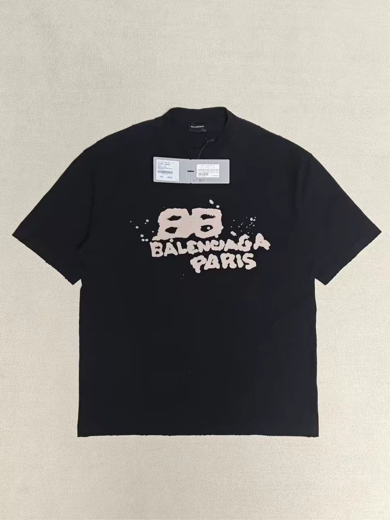 Balenciaga Balenciaga 23ss Graffiti Splash Ink Double B Printed Water Size US L / EU 52-54 / 3 - 1 Thumbnail