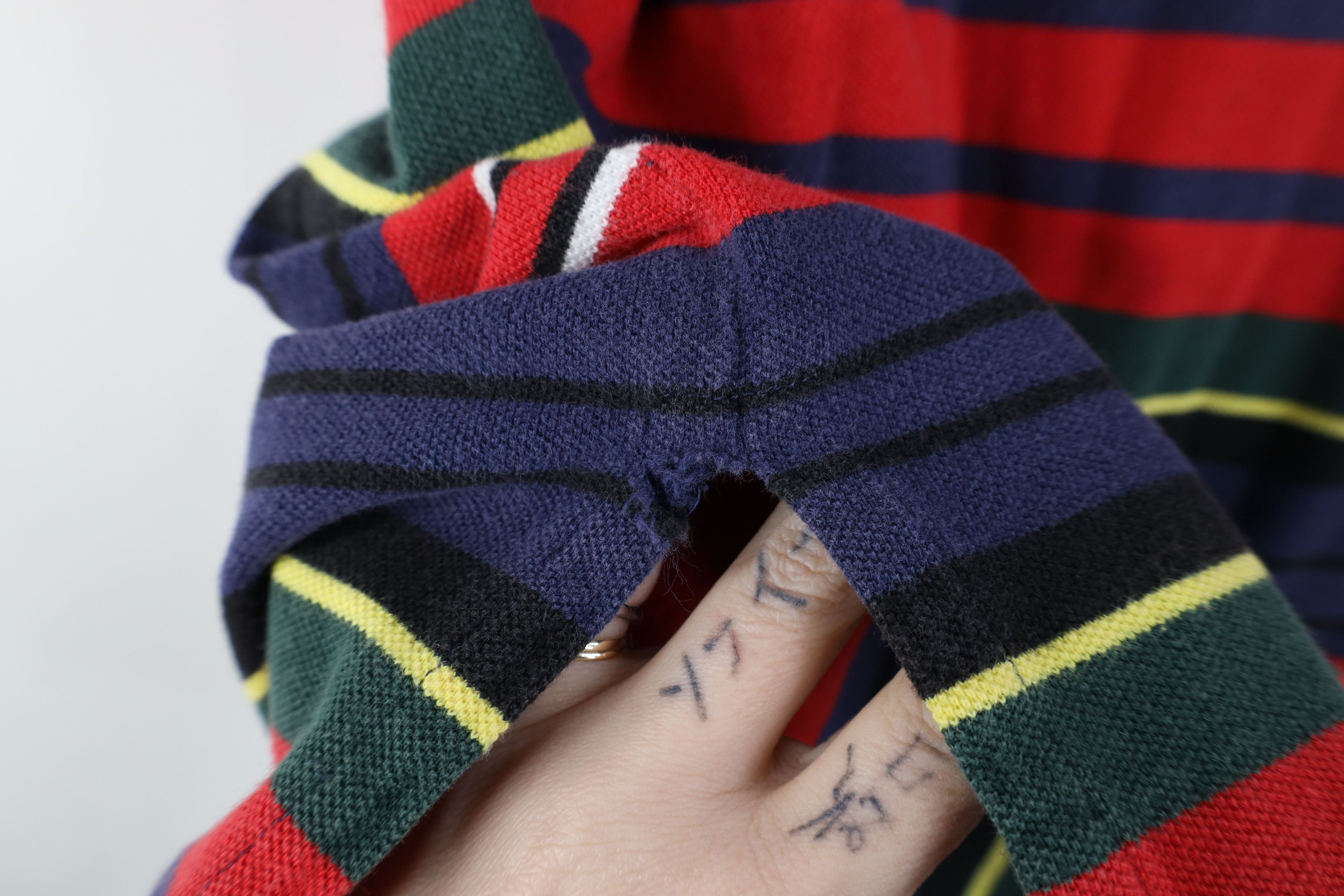 Polo Ralph Lauren Vintage 90s Ralph Lauren Striped Collared Golf Polo Shirt Size US L / EU 52-54 / 3 - 9 Thumbnail