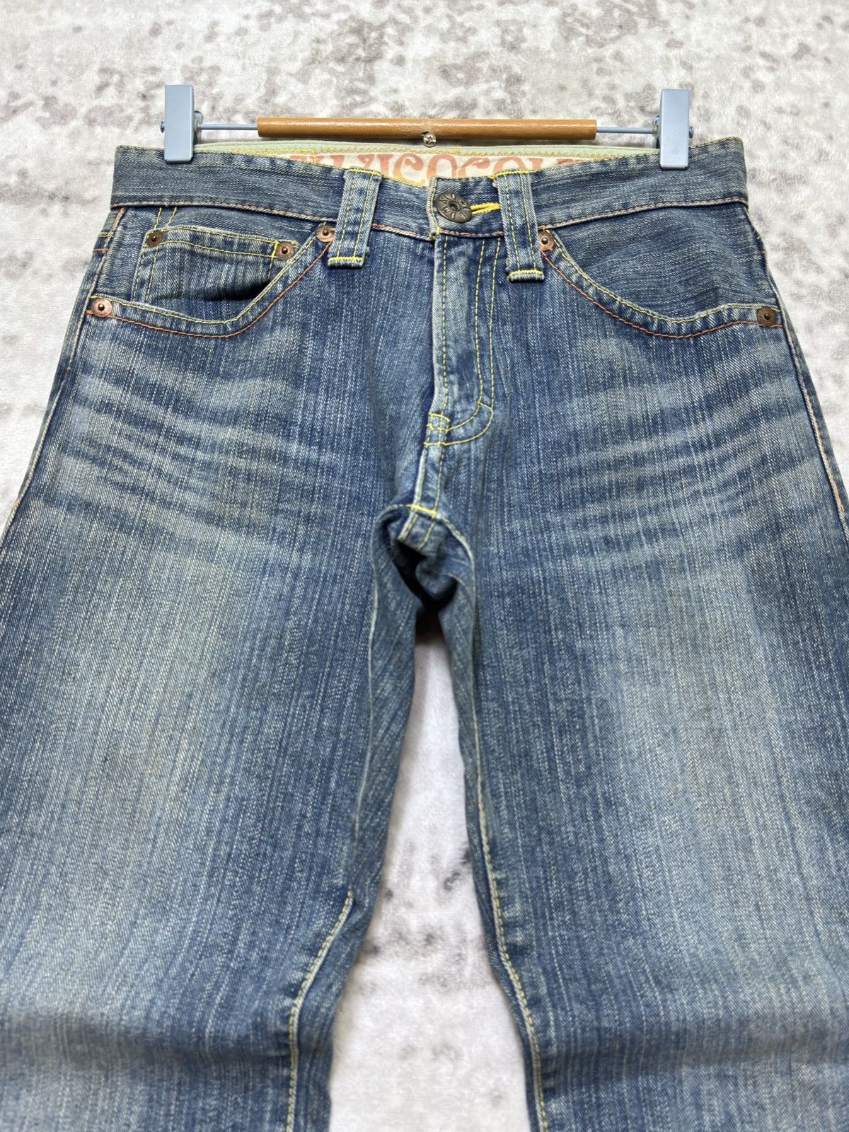 Hysteric Glamour Cocolulu Straight Leg Y2K Distressed Logo Back Pocket Jeans Size US 29 - 3 Thumbnail