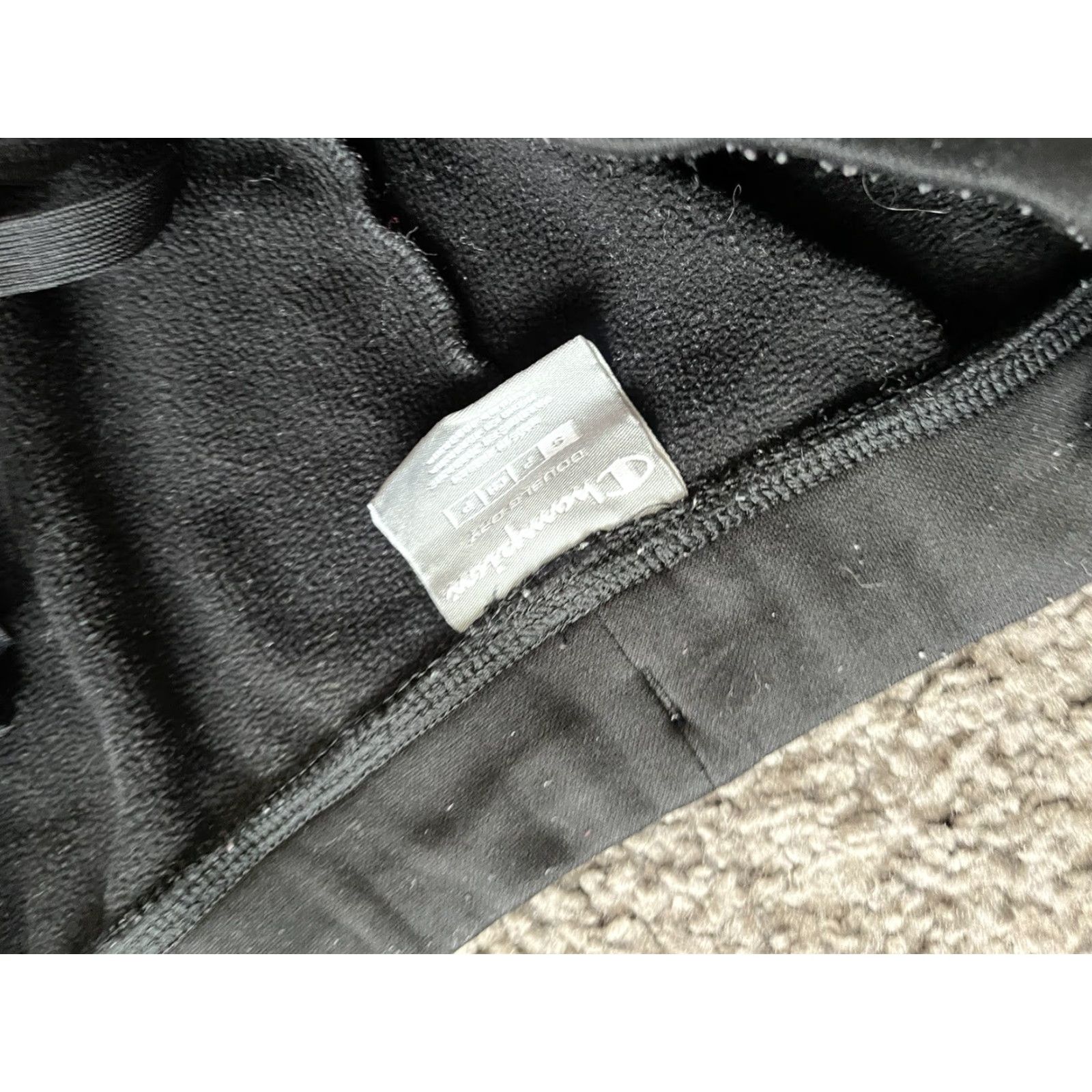 Champion Champion Sweatpants black Small Womens Regular Pants Athletic Fleece Logo Quick Dry Moisture Wicking Elastic Waist Size 28" / US 6 / IT 42 - 6 Thumbnail