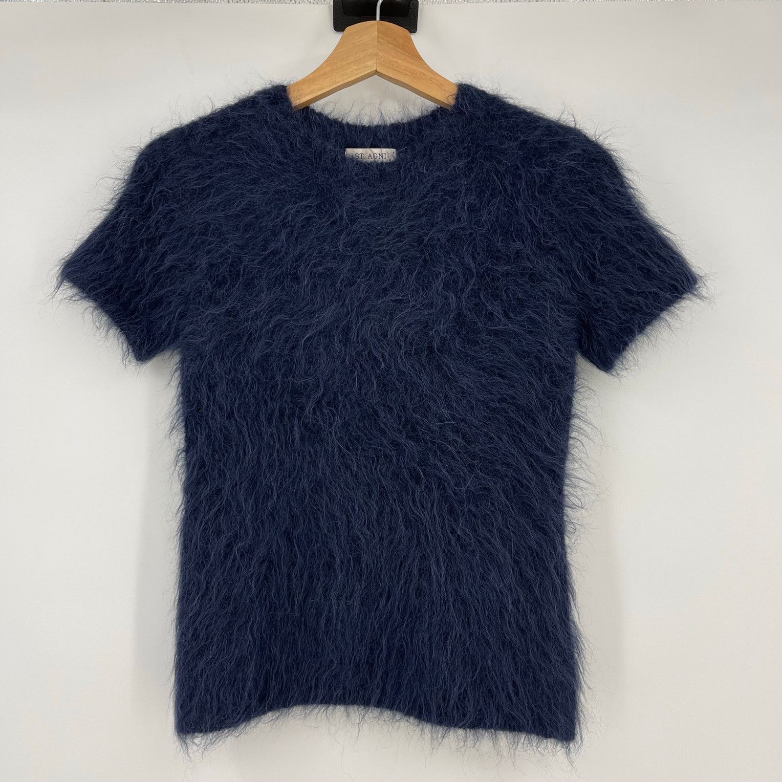 St. Agni St Agni | Alpaca Baby Tee In Midnight Blue S Size S / US 4 / IT 40 - 2 Thumbnail