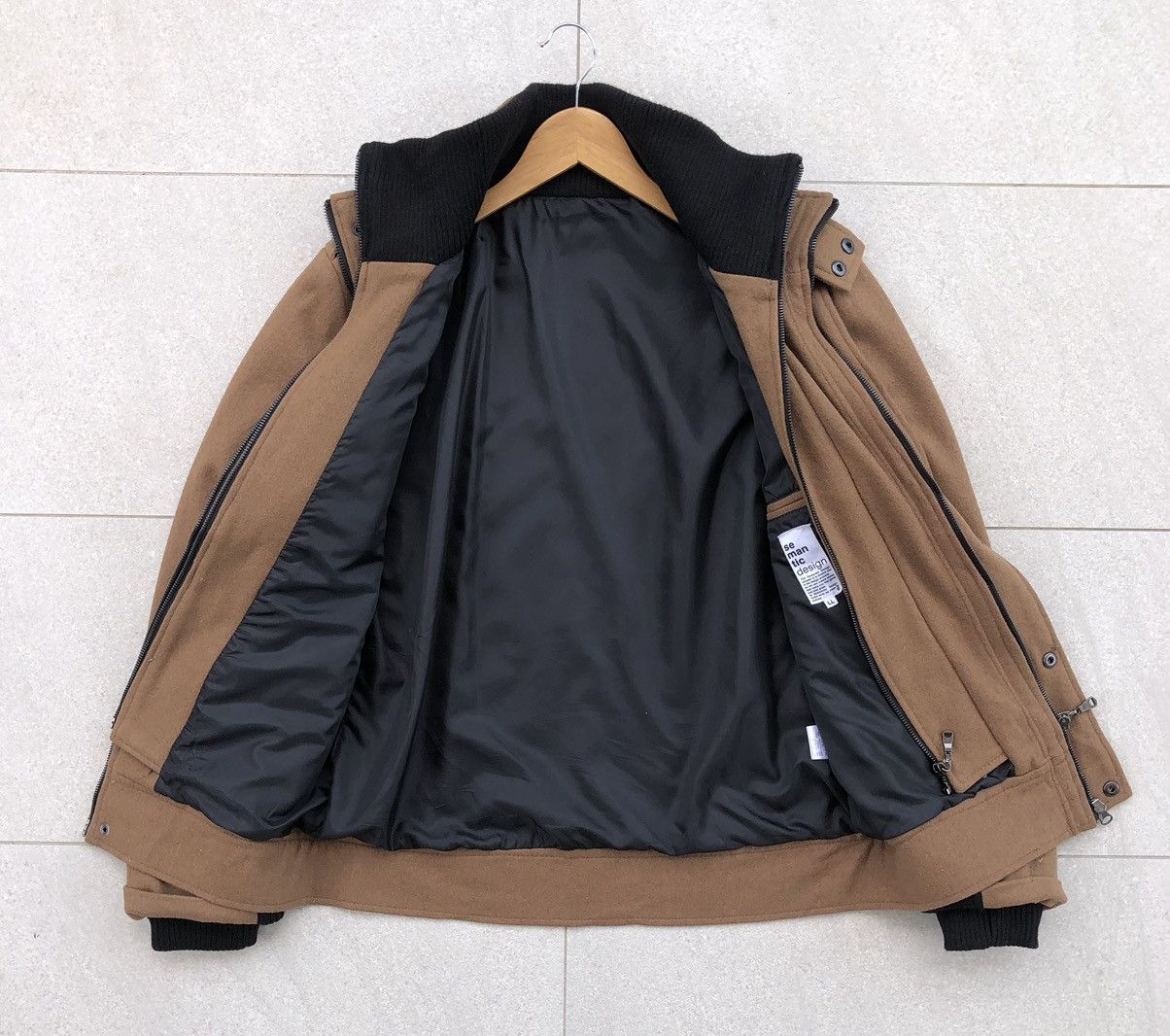 semanticdesign Japanese Brand Semantic Design Black Rip Wool Jacket Size US M / EU 48-50 / 2 - 15 Thumbnail