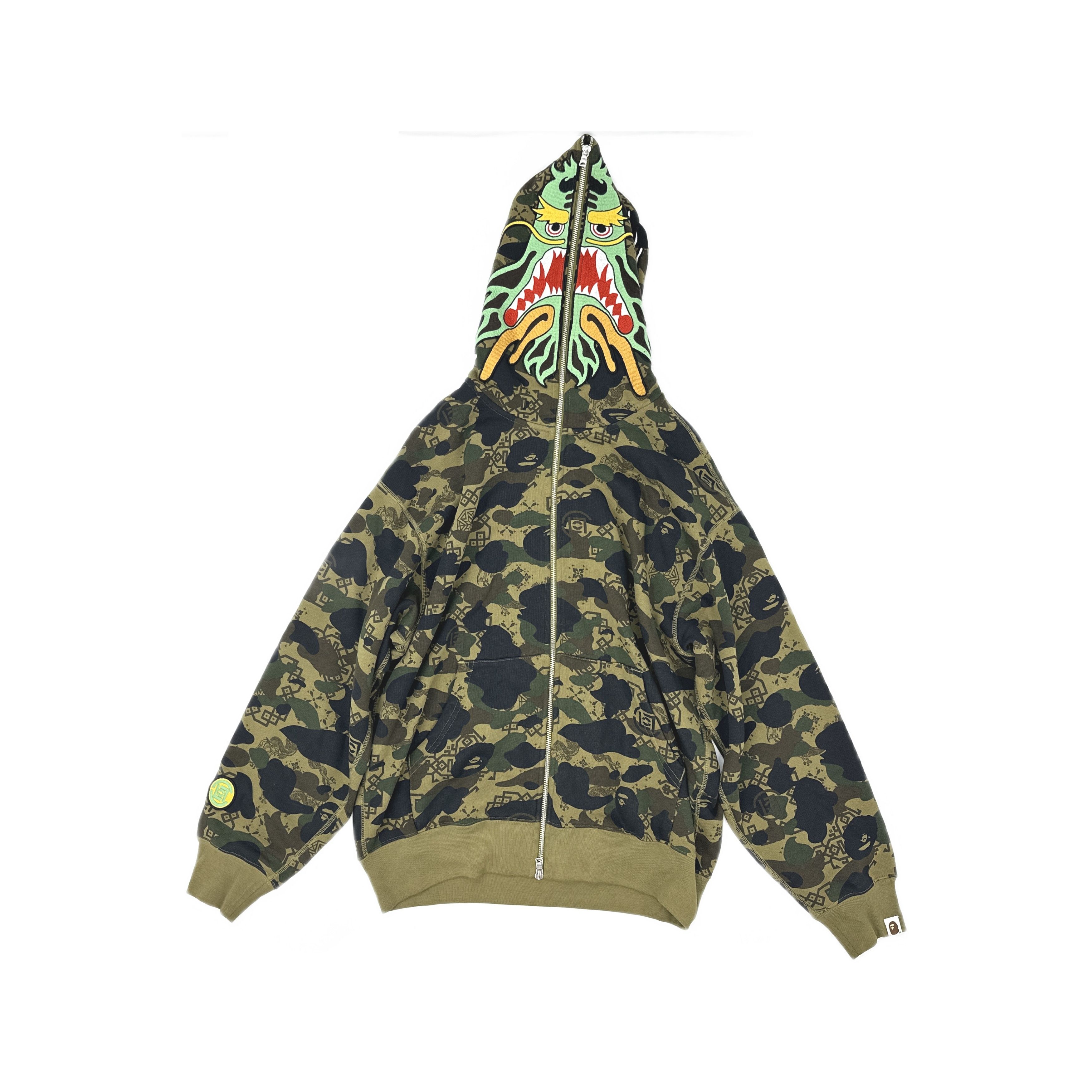 Bape A BATHING APE x CLOT Camo Zip Hoodie M Size US M / EU 48-50 / 2 - 1 Thumbnail
