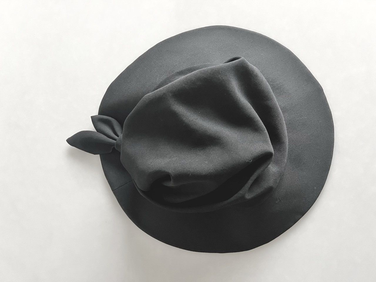 Yohji Yamamoto Yohji Yamamoto Y's - W/Gabardine Scarf Wrapped Wide Brim Hat Size ONE SIZE - 7 Thumbnail