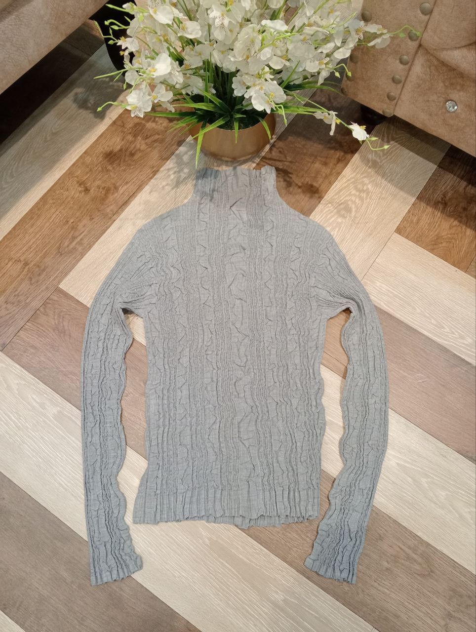 Japanese Brand TOUJOURS DE USE JAPAN PLEATED TURTLE NECK TOPS Size ONE SIZE - 8 Thumbnail