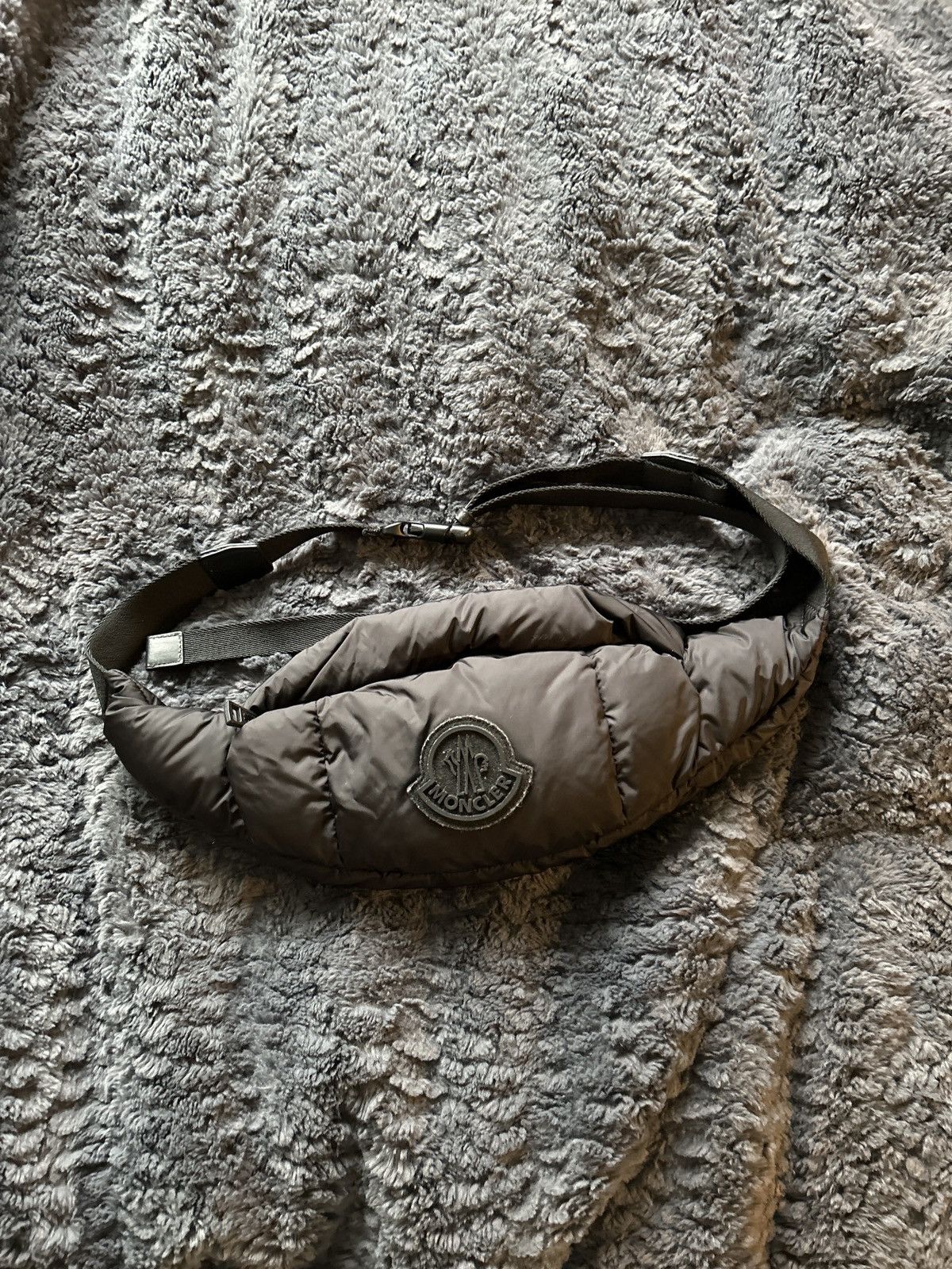 Moncler Moncler Logo Patch Black Belt Bag Size ONE SIZE - 1 Thumbnail