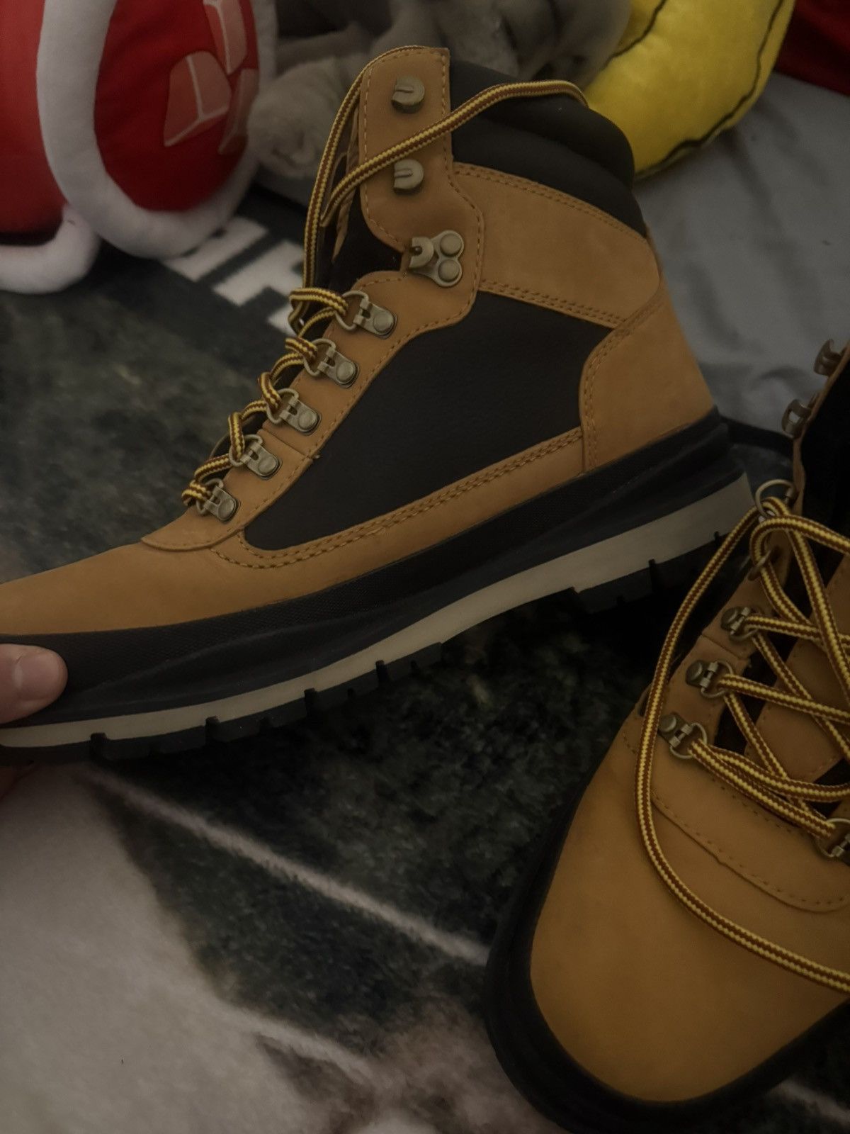 Timberland Field Treeker WP Insulted Boot Wheat Nuback w Black Size US 11 / EU 44 - 4 Thumbnail